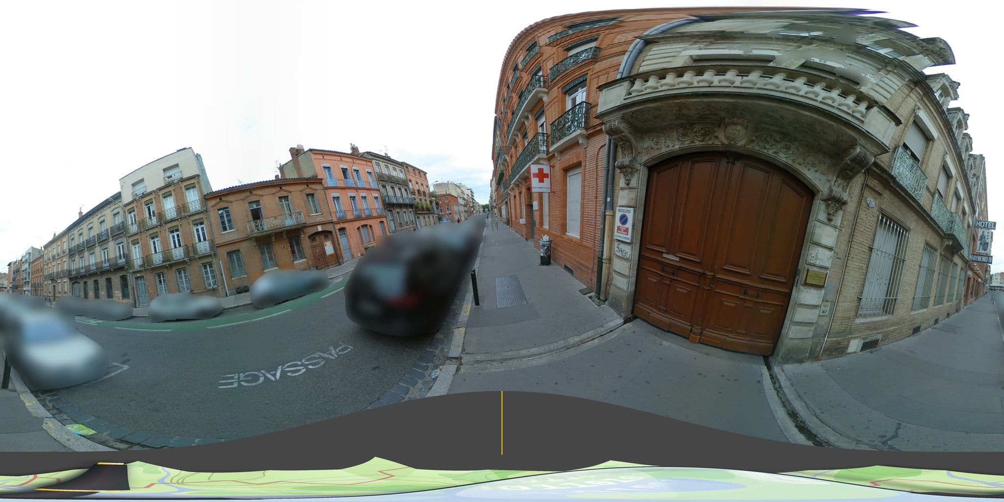 Street view near Hôtel Raymond 4, Toulouse — © tyndare (CC BY-SA · Mapillary)