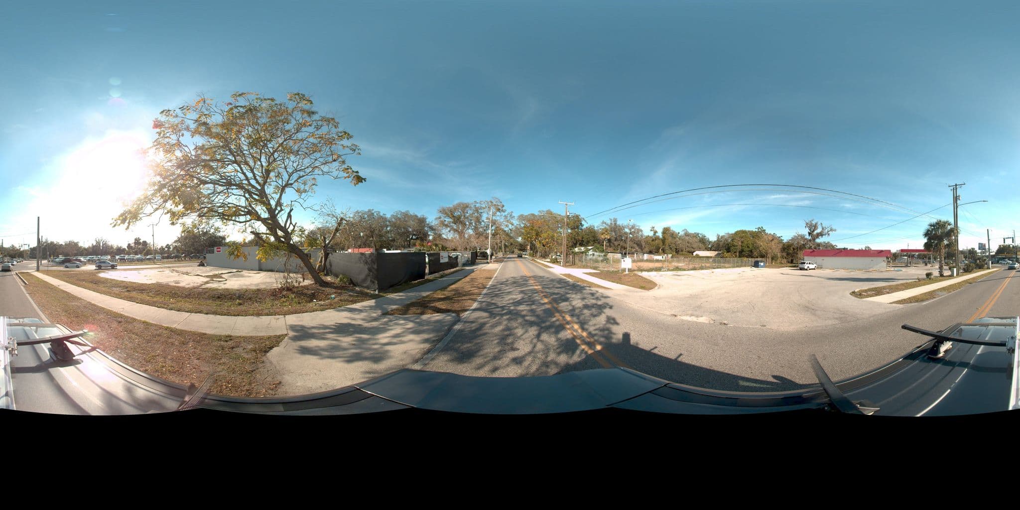 Street view near John Brown's Sugar Shack, Forest City — © rking (CC BY-SA · Mapillary)