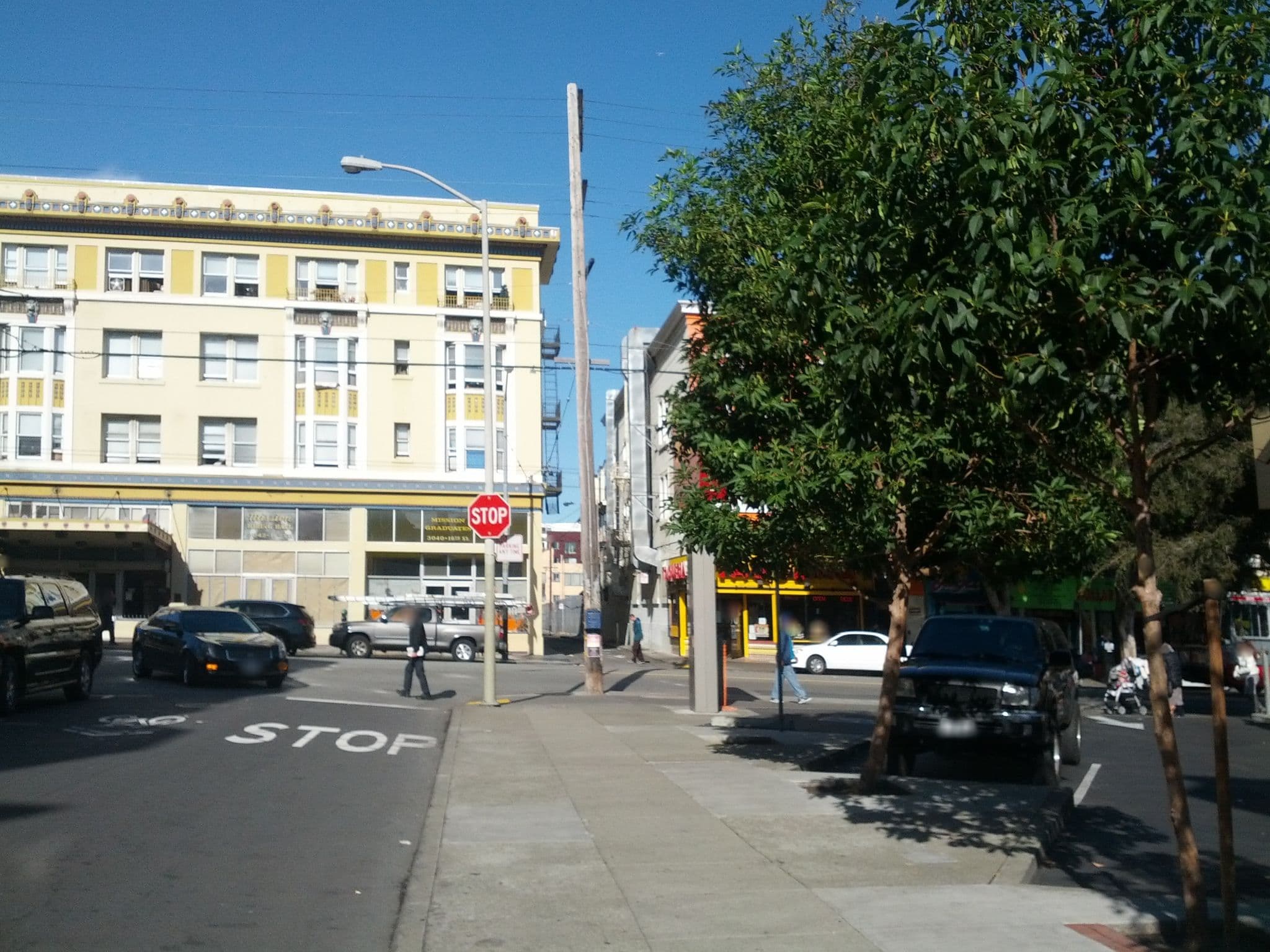 Street view near Hotel Eula, Mission District — © mpmckenna8 (CC BY-SA · Mapillary)