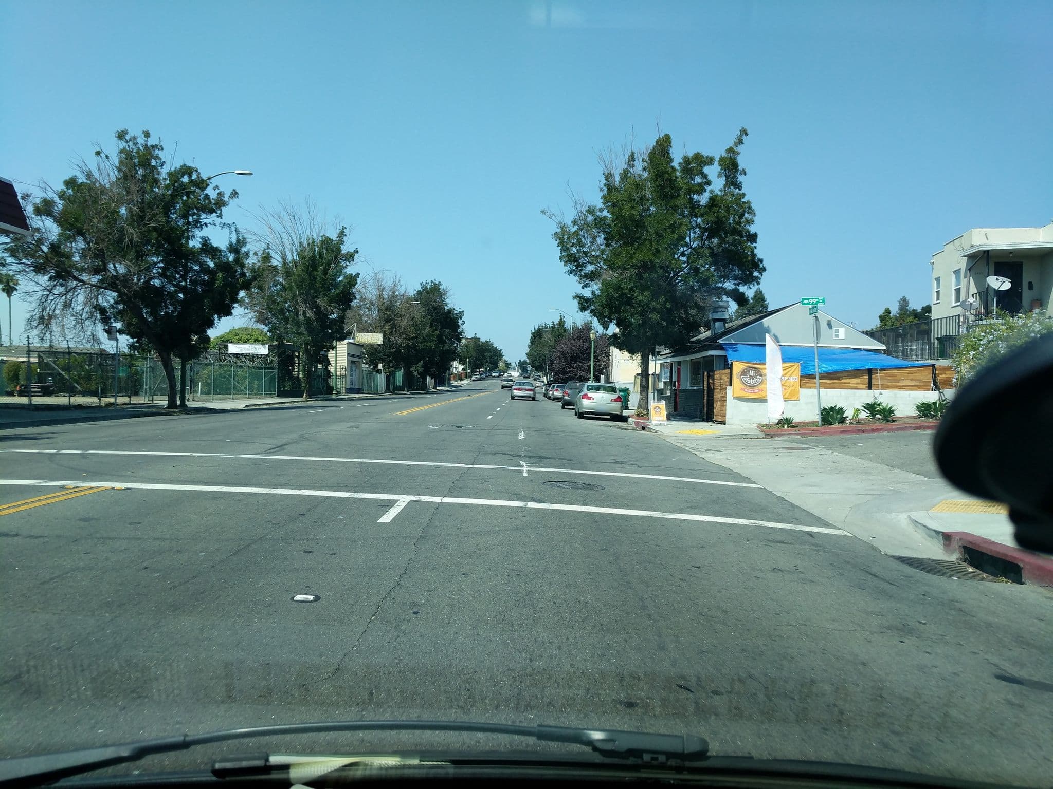 Street view near Crown Lodge Motel, San Leandro — © daryldarko (CC BY-SA · Mapillary)