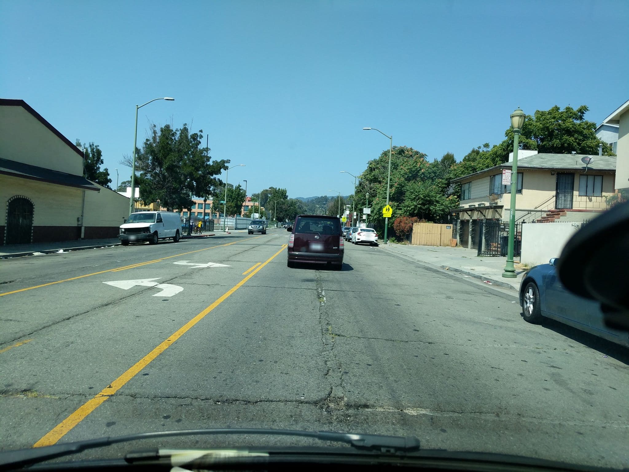 Street view near Atlantis Hotel Spa and casino, San Leandro — © daryldarko (CC BY-SA · Mapillary)