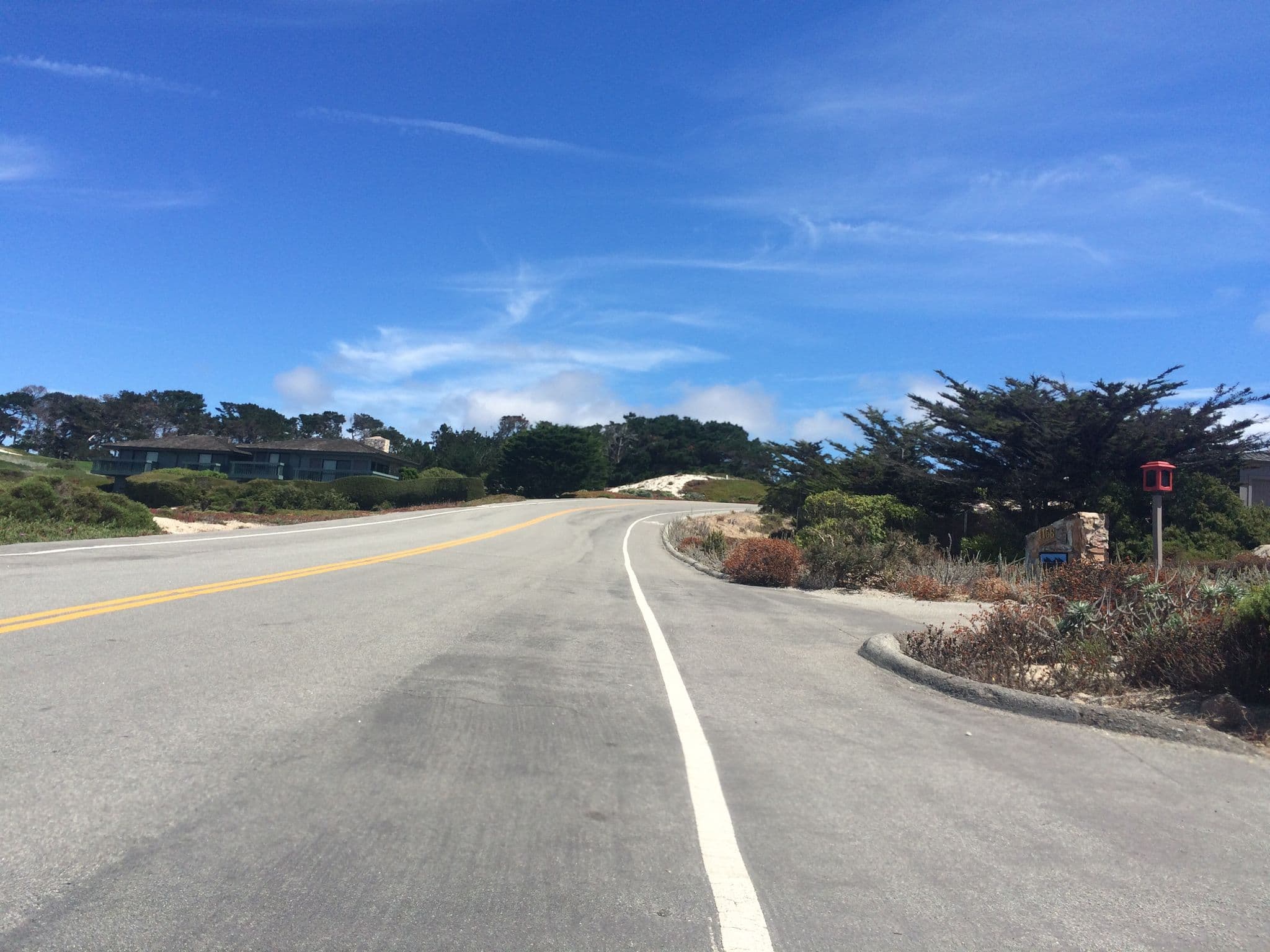 Street view near Spyglass Hill House, Del Monte Forest — © bikebike (CC BY-SA · Mapillary)