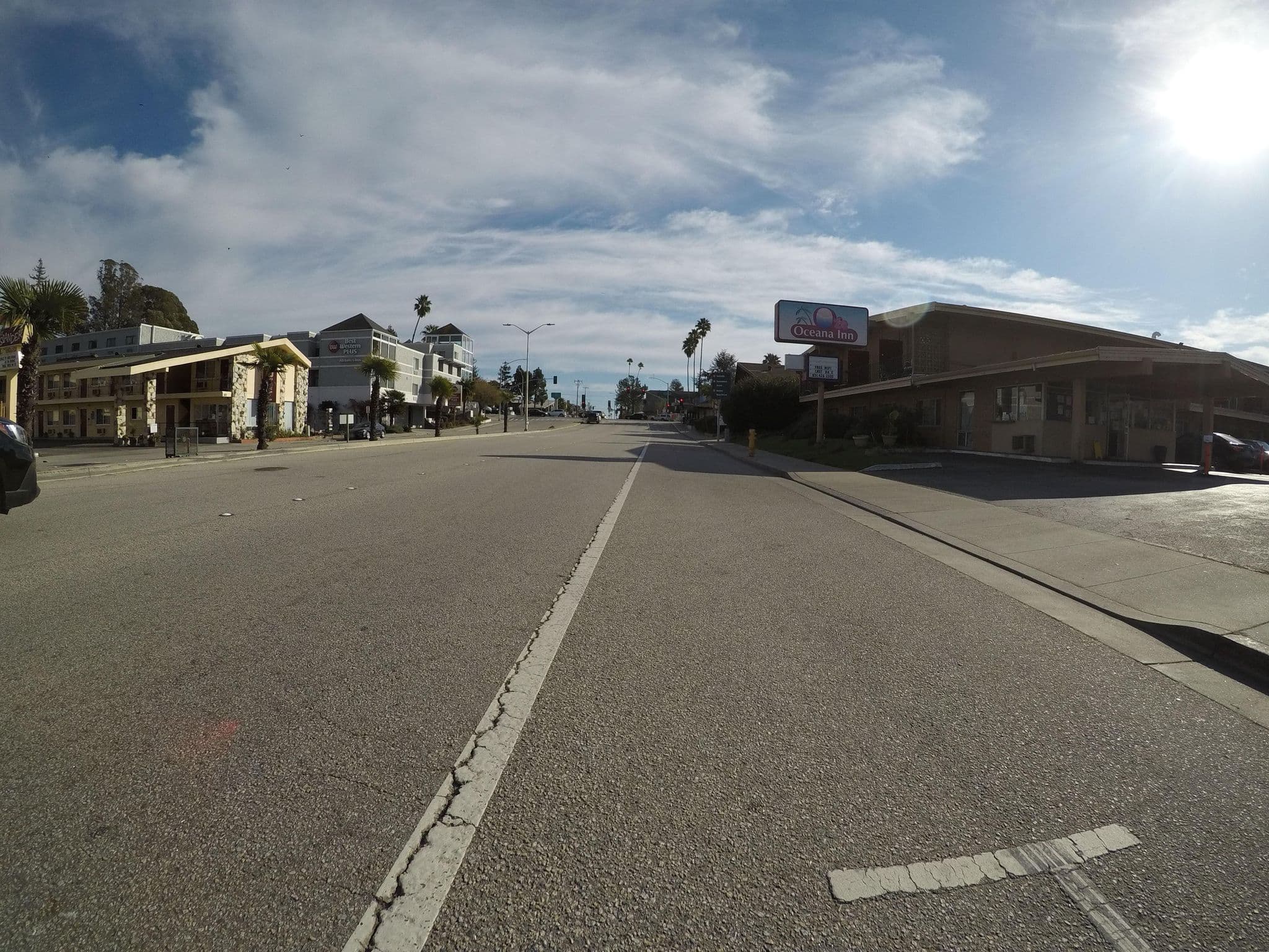 Street view near Sea Side Inn & Suites, Santa Cruz — © evansiroky (CC BY-SA · Mapillary)