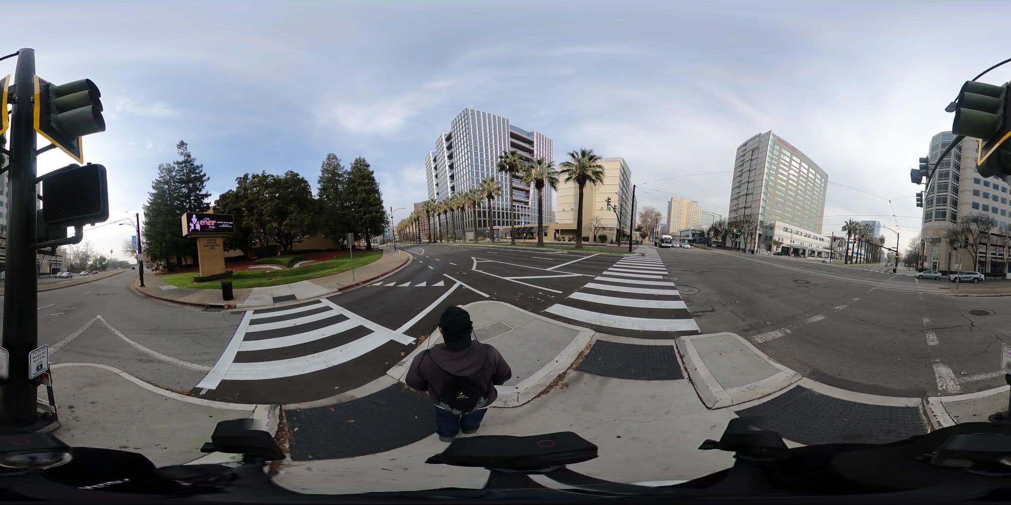 Street view near Pccp Dcp West Hotel Partners, San Jose — © pedestrian_mapping (CC BY-SA · Mapillary)