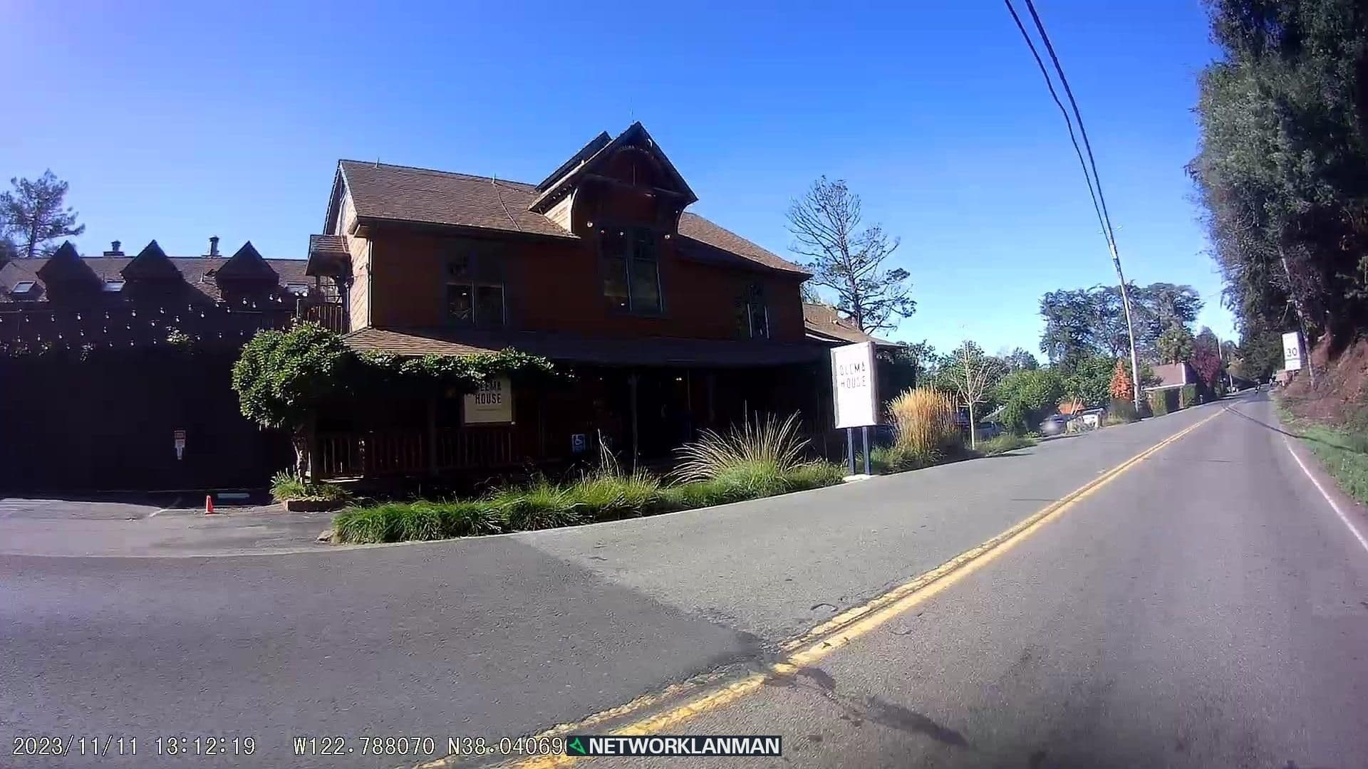 Street view near Olema House, Lagunitas-Forest Knolls — © networklanman (CC BY-SA · Mapillary)