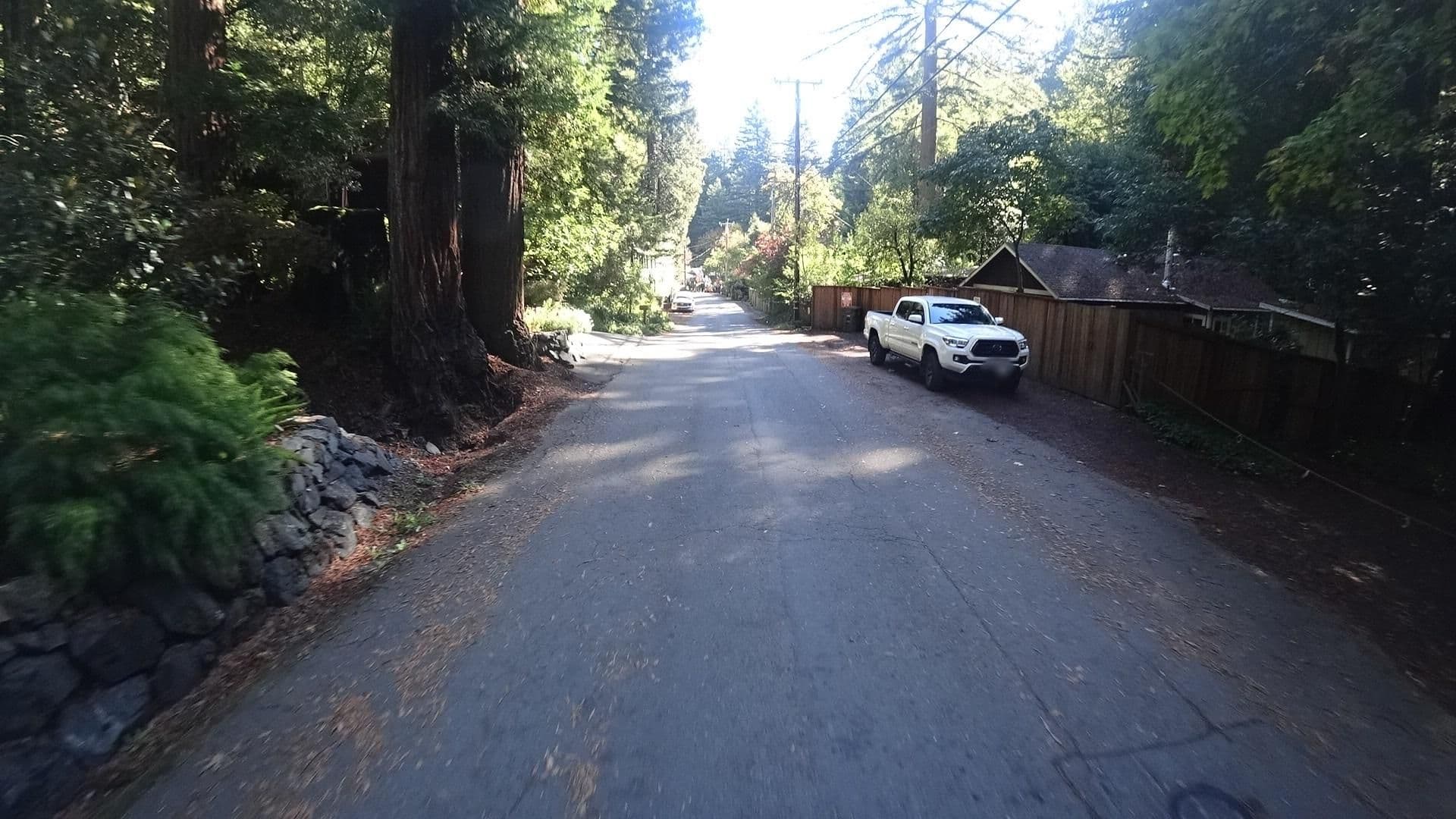 Street view near Tallulah's Shack, Guerneville — © marker_geo (CC BY-SA · Mapillary)