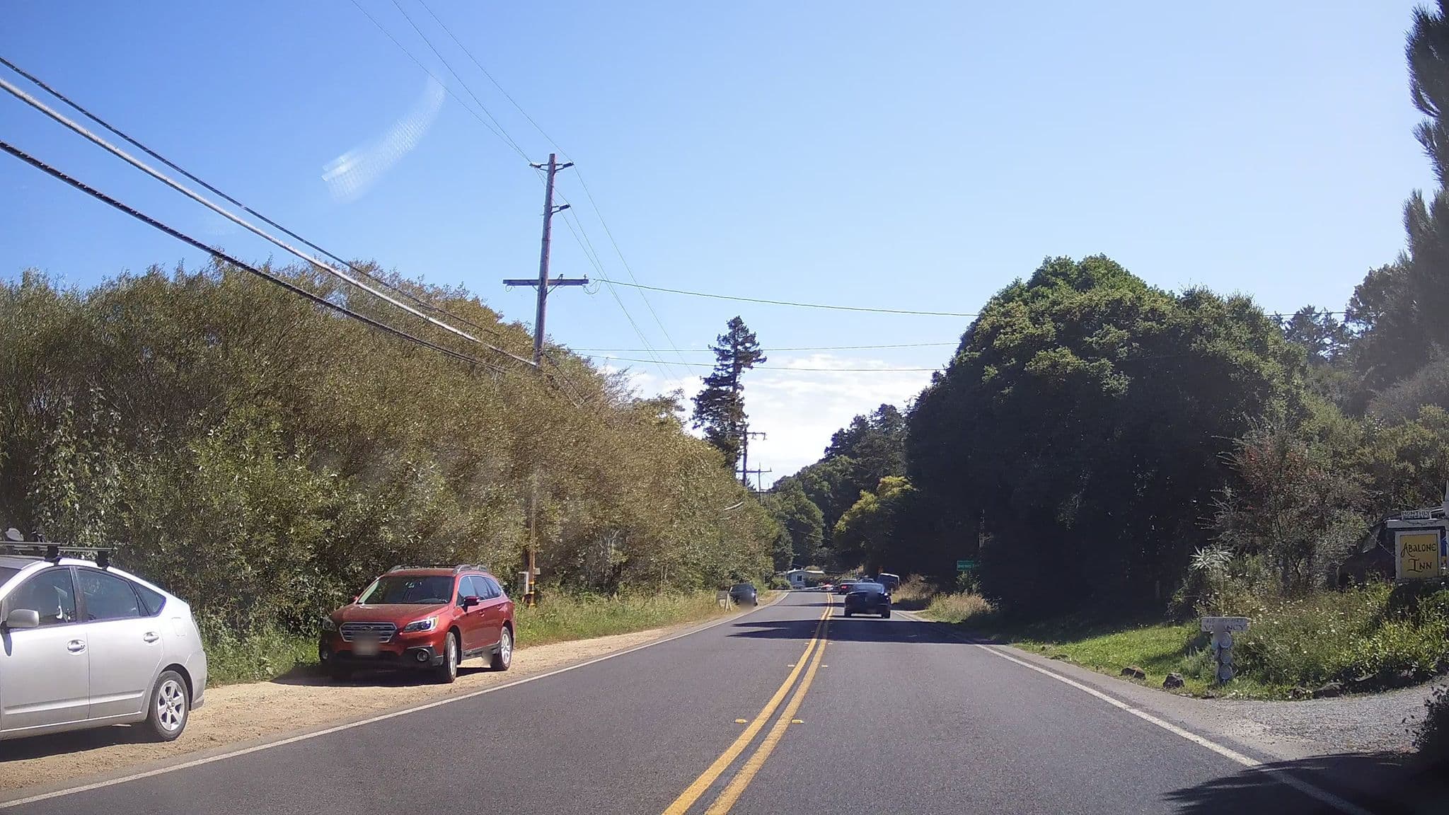 Street view near Abalone Inn, Lagunitas-Forest Knolls — © jalessio (CC BY-SA · Mapillary)