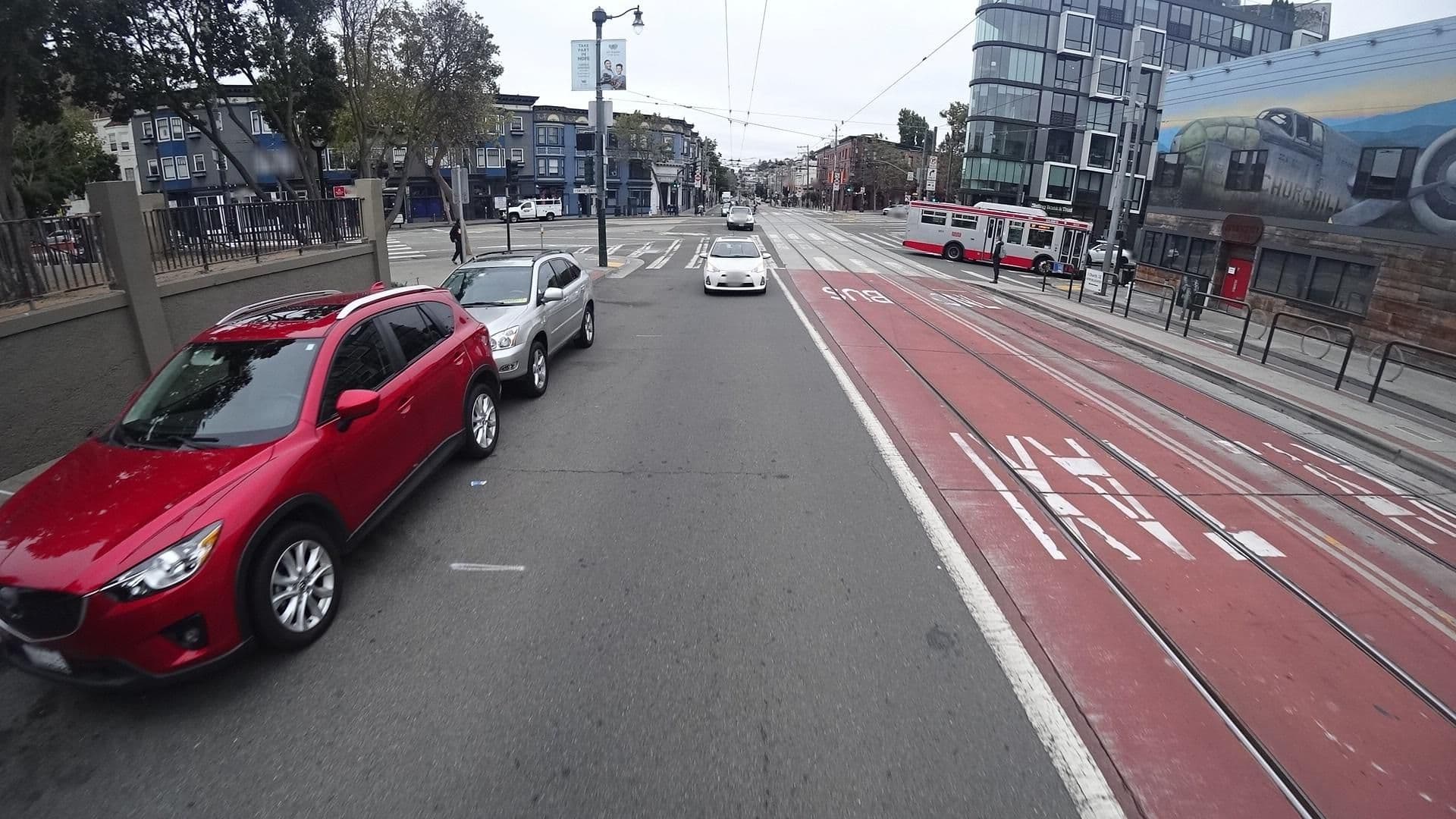 Street view near The Willows Inn, San Francisco — © marker_geo (CC BY-SA · Mapillary)
