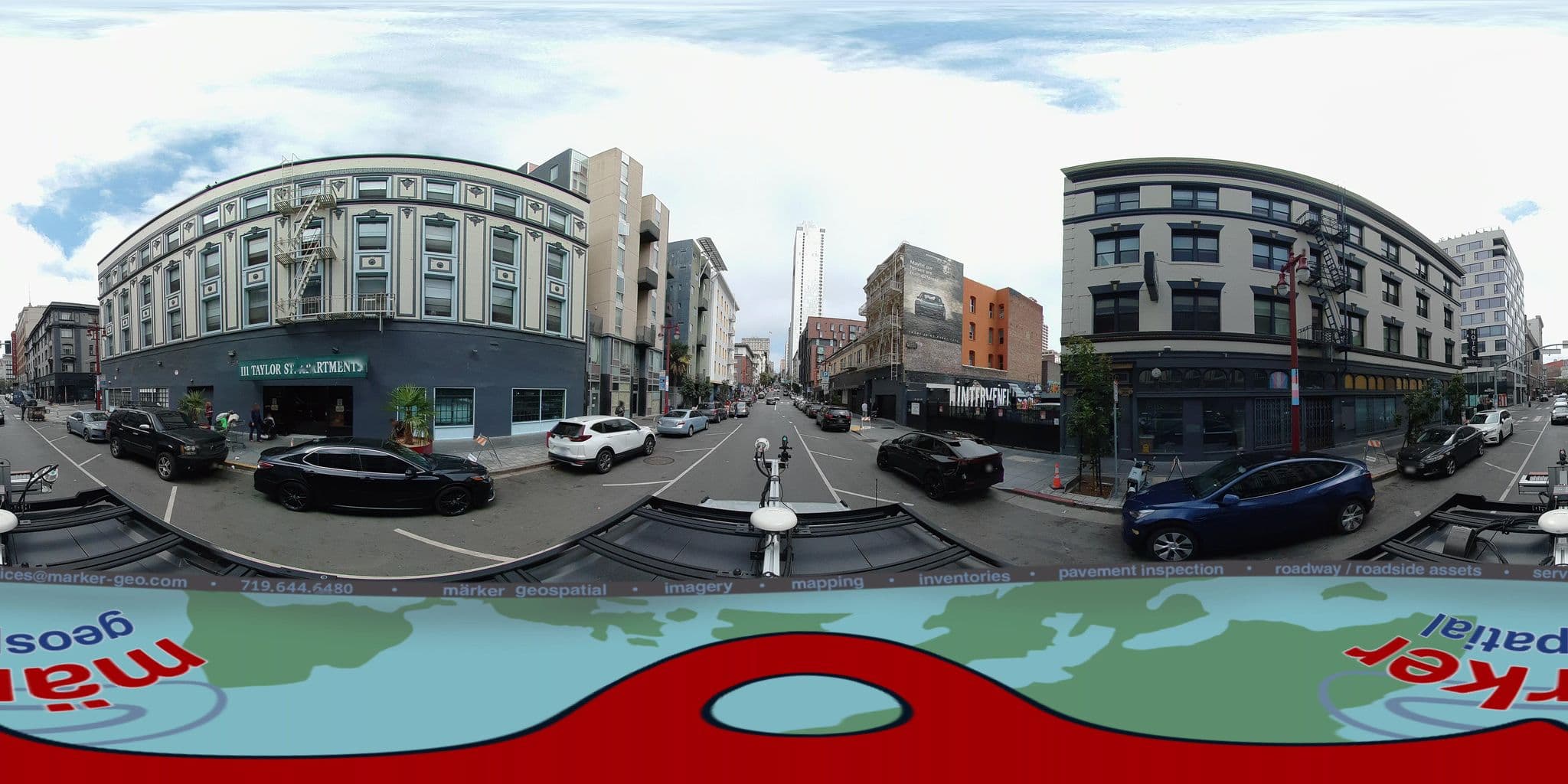 Street view near Youth Hostel Central & Hotel, San Francisco — © marker_geo1 (CC BY-SA · Mapillary)