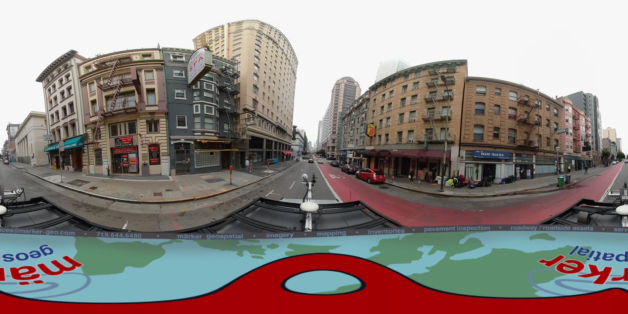 Street view near Super 8 Union Square Pool, Chinatown — © marker_geo1 (CC BY-SA · Mapillary)