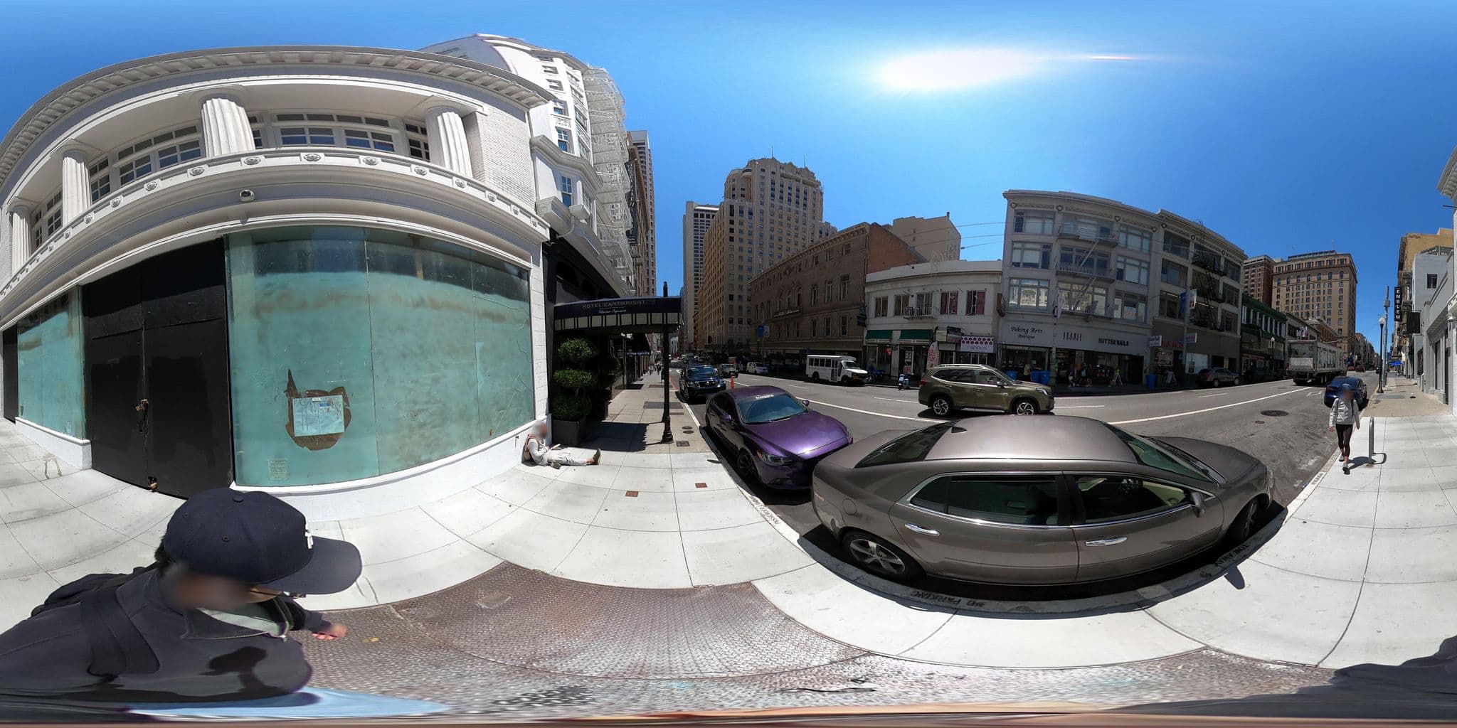 Street view near Larkspur Hotel Union Square, Chinatown — © milam (CC BY-SA · Mapillary)