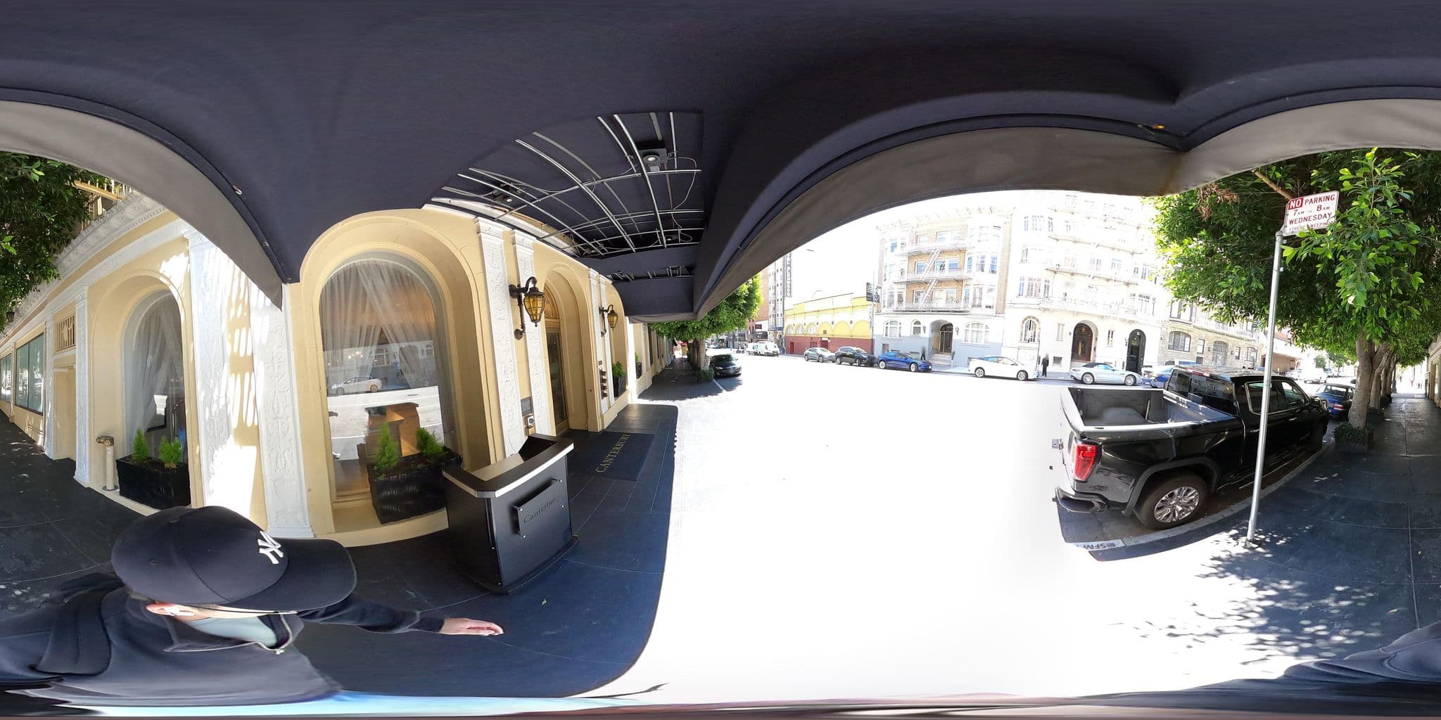 Street view near Wyndham Canterbury at San Francisco, Chinatown — © milam (CC BY-SA · Mapillary)