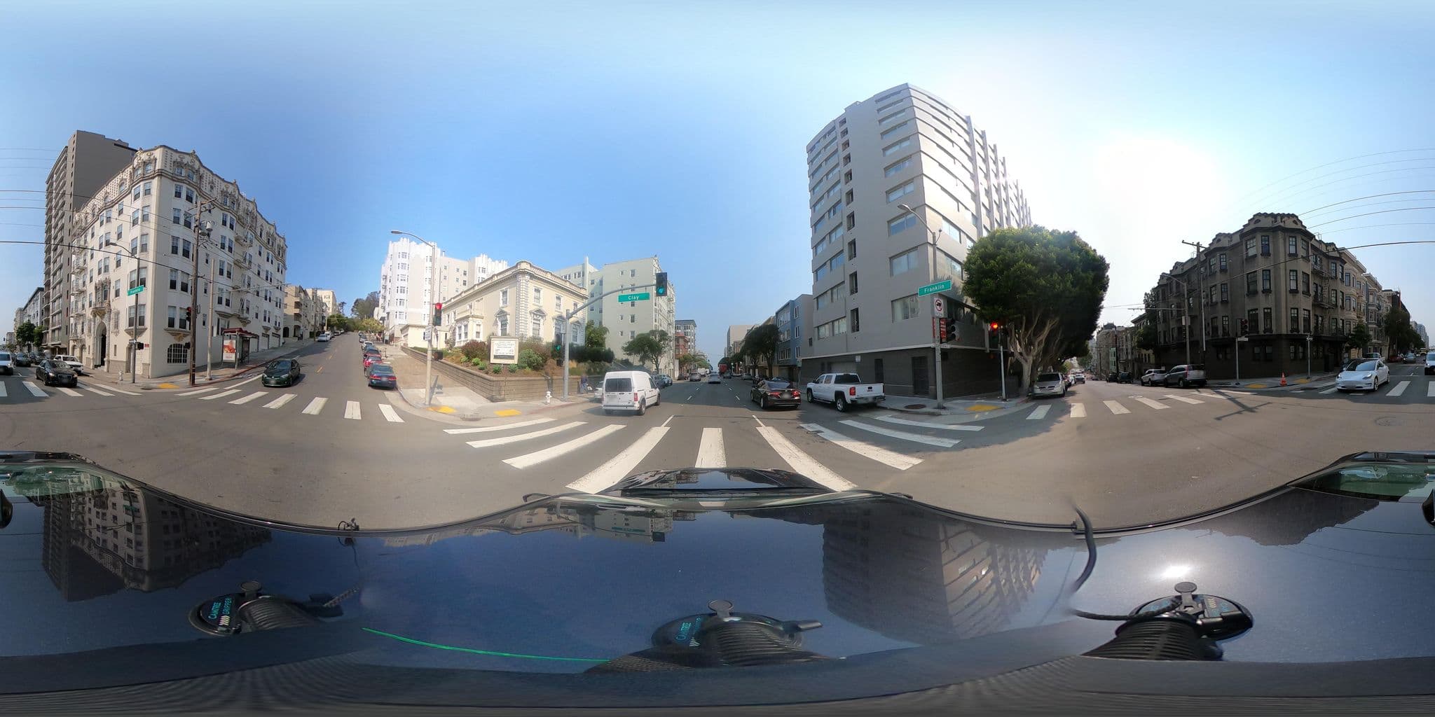 Street view near Clay Park Tower Apartments in Pacific Heights, Chinatown — © WavyPanels (CC BY-SA · Mapillary)