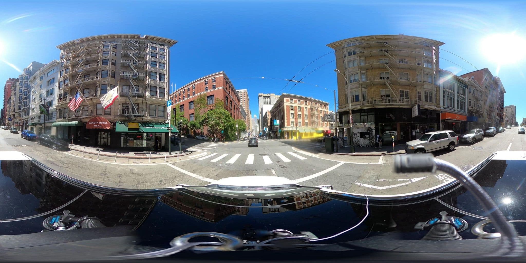 Street view near Fitzgerald Hotel Union Square, Chinatown — © GoProMAX3M (CC BY-SA · Mapillary)