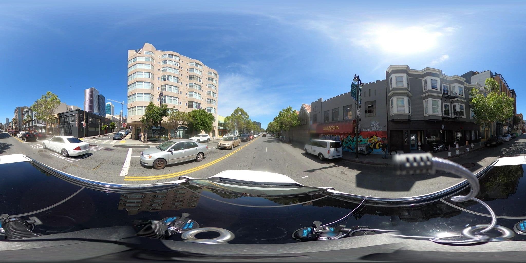 Street view near Europa Hostel, San Francisco — © GoProMAX3M (CC BY-SA · Mapillary)