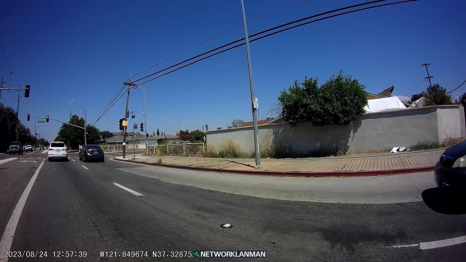 Street view near WWDC Crash Pad, San Jose — © networklanman (CC BY-SA · Mapillary)