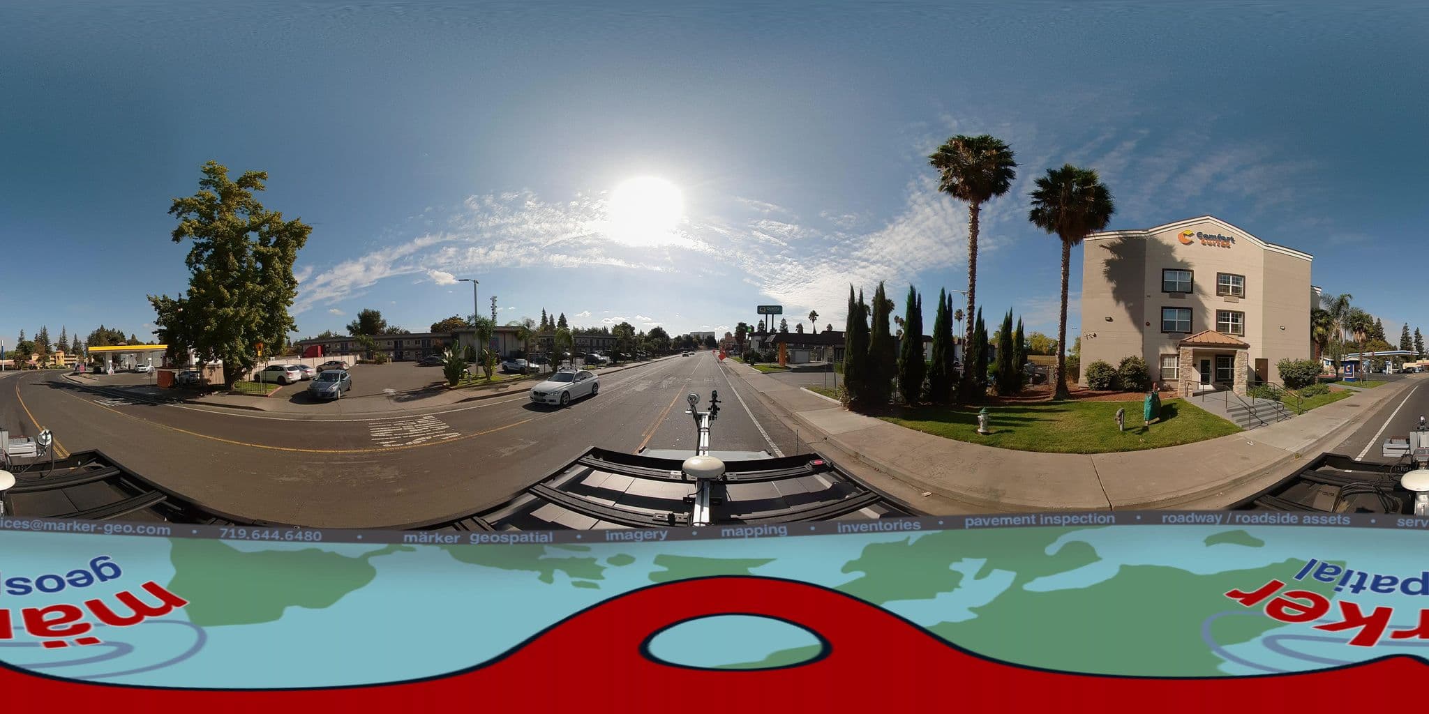 Street view near Comfort Suites, Sacramento — © marker_geo1 (CC BY-SA · Mapillary)