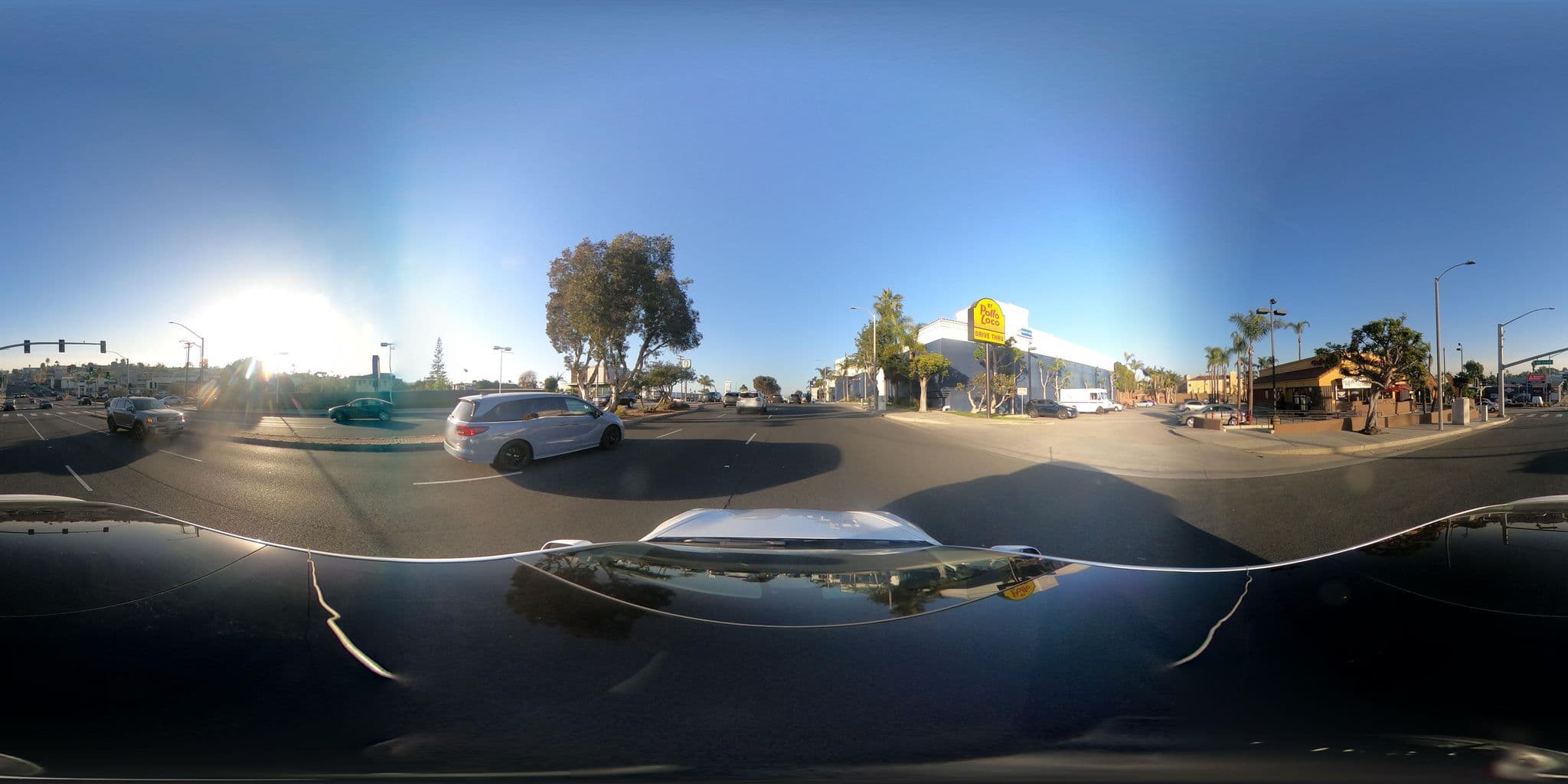 Street view near Crimson Hotel, Manhattan Beach — © GoProMAX3M (CC BY-SA · Mapillary)