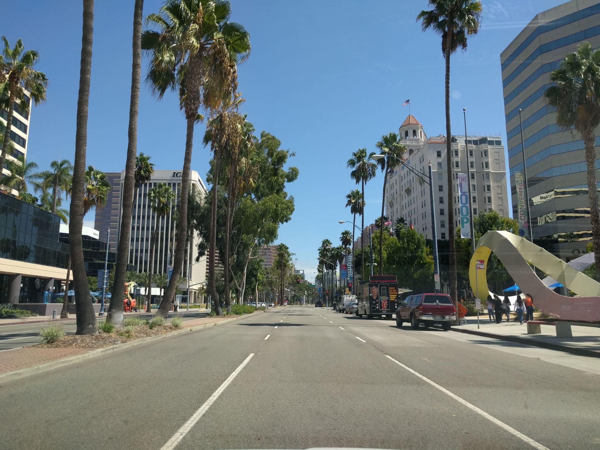 Street view near Long Beach Marriott Renaissance Hotel Pool, Long Beach — © mly_lax03 (CC BY-SA · Mapillary)