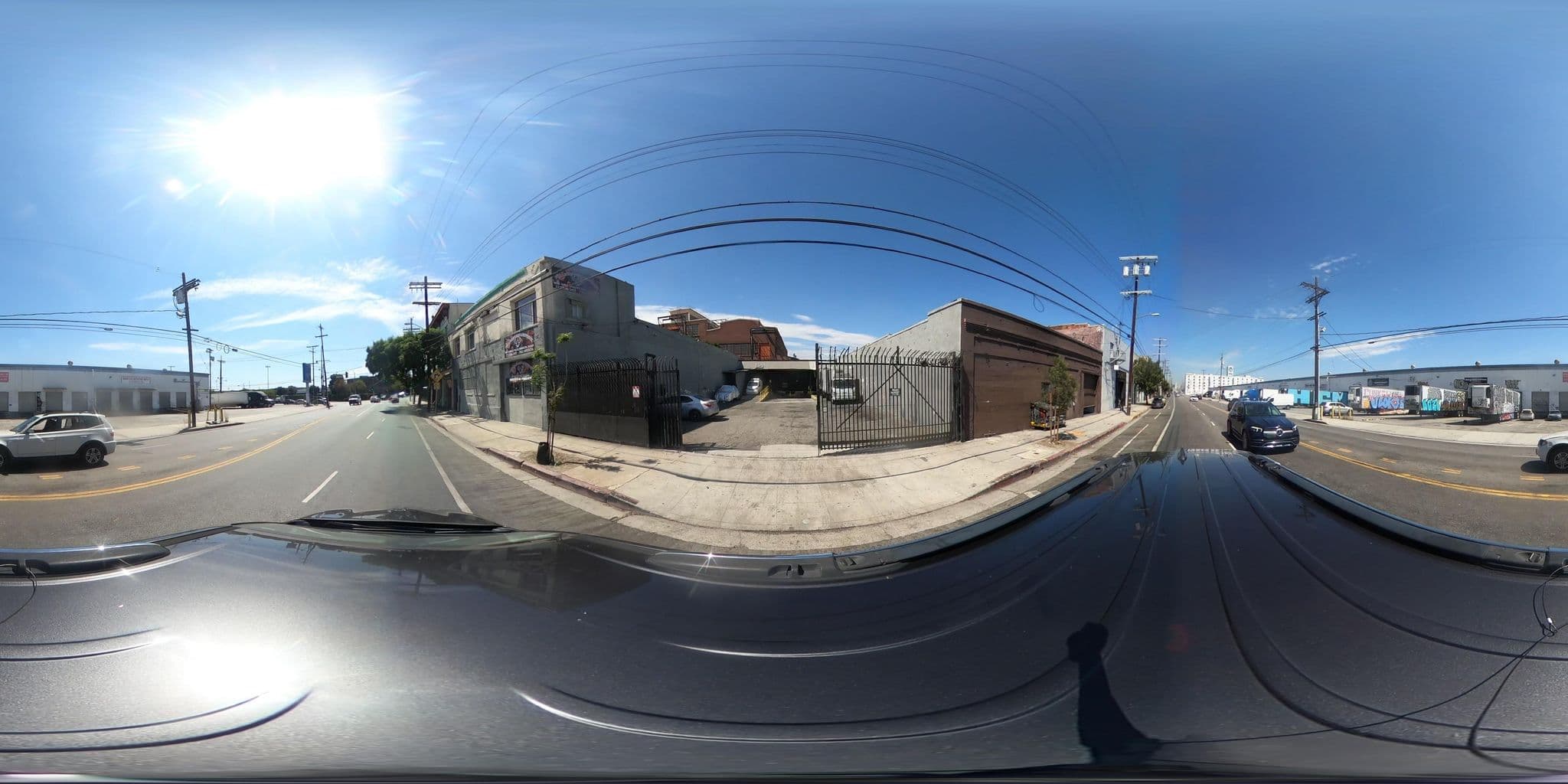 Street view near Las Americas Hotel, Los Angeles — © inlandurbanist (CC BY-SA · Mapillary)