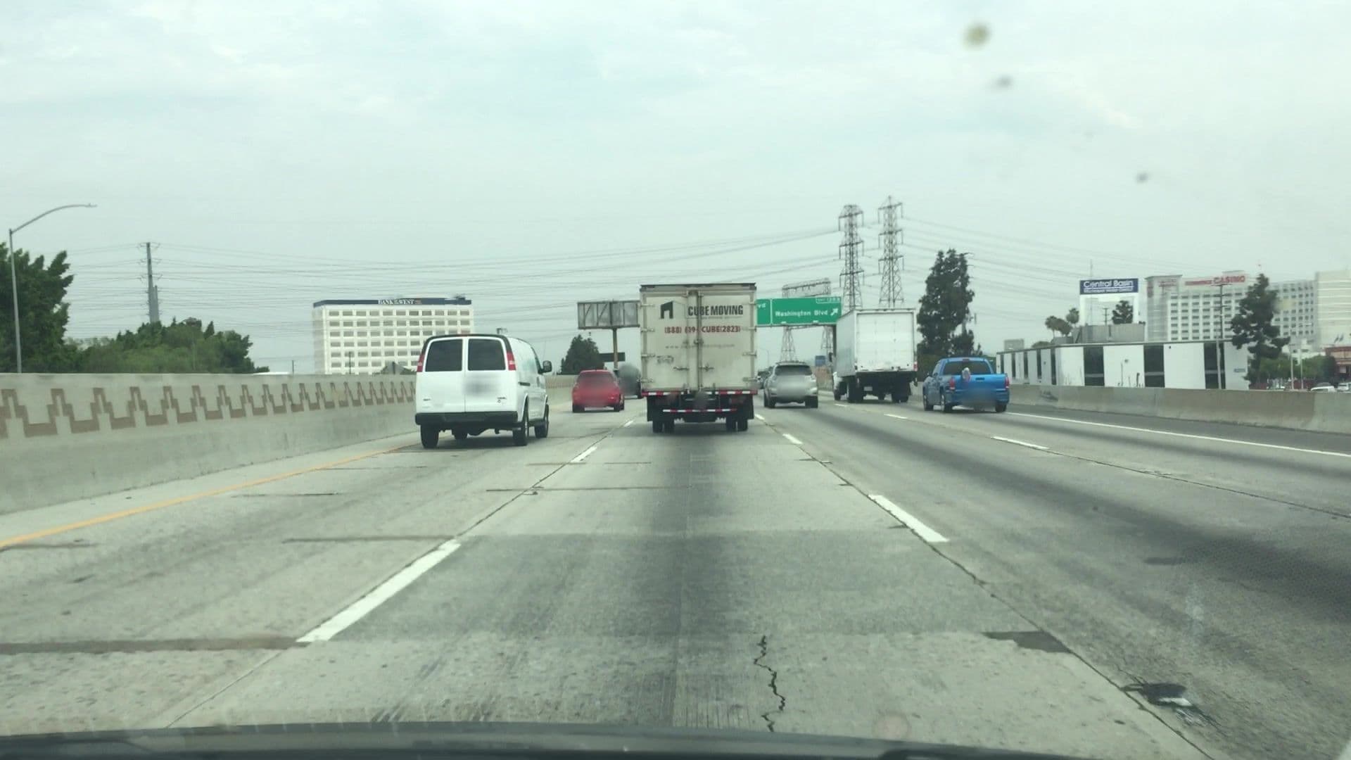 Street view near no tell motel, Commerce — © lvl5 (CC BY-SA · Mapillary)