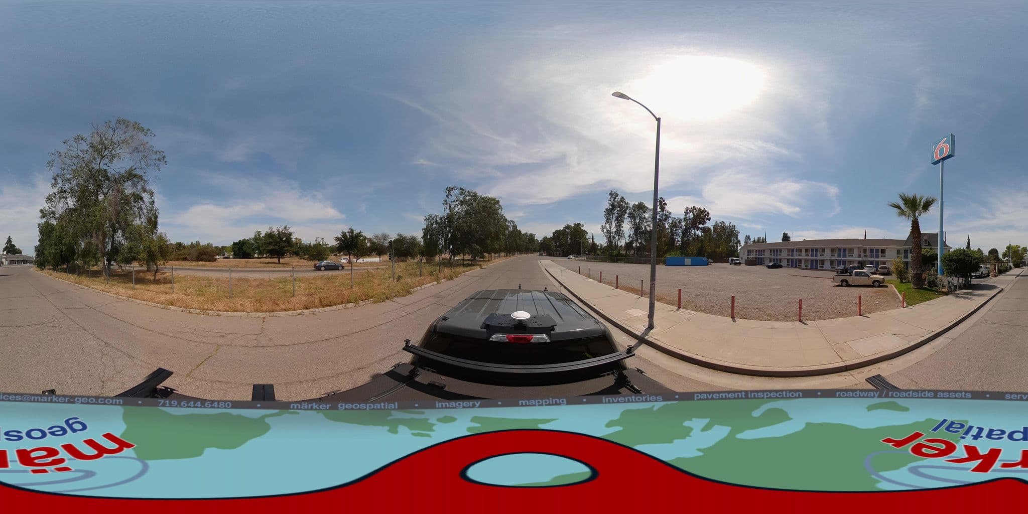 Street view near Motel 6 Fresno - Belmont Ave., Fresno — © marker_geo1 (CC BY-SA · Mapillary)