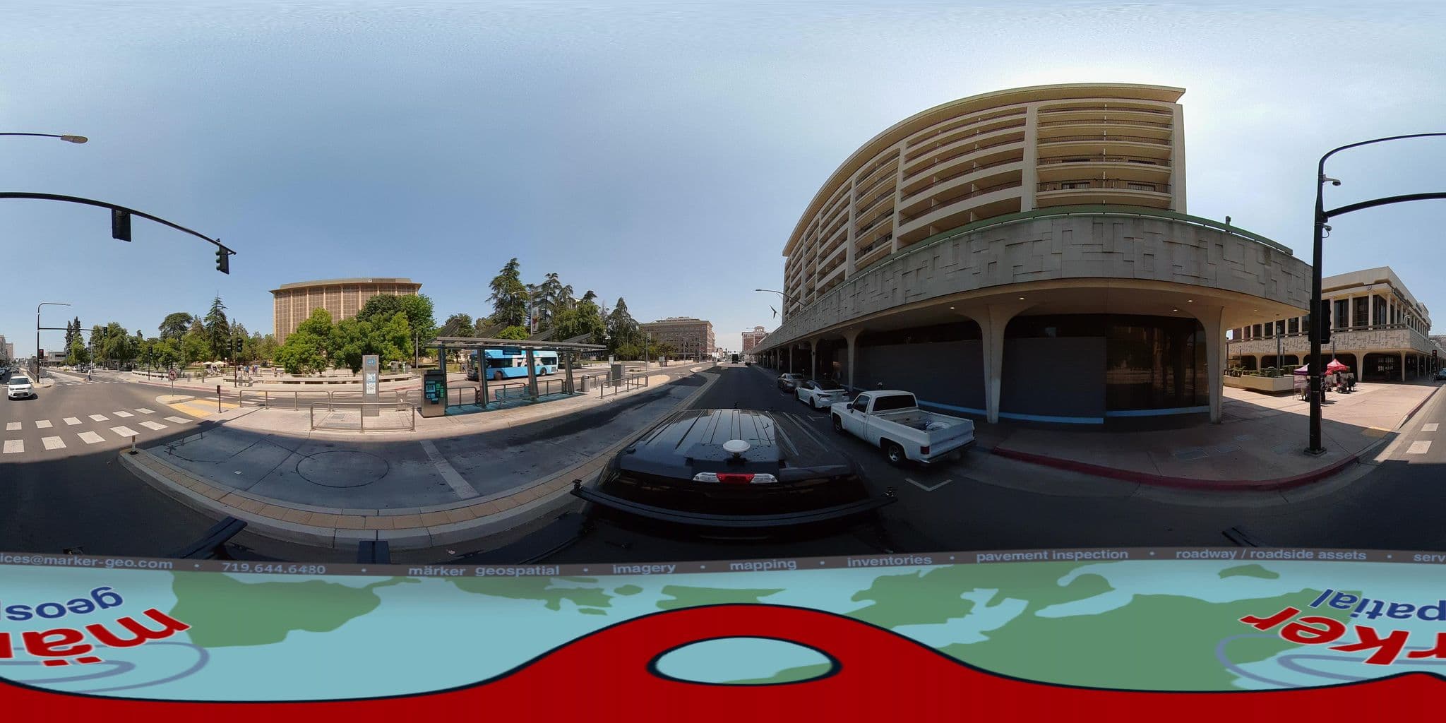 Street view near Radisson Hotel Fresno Conference Center, Fresno — © marker_geo1 (CC BY-SA · Mapillary)