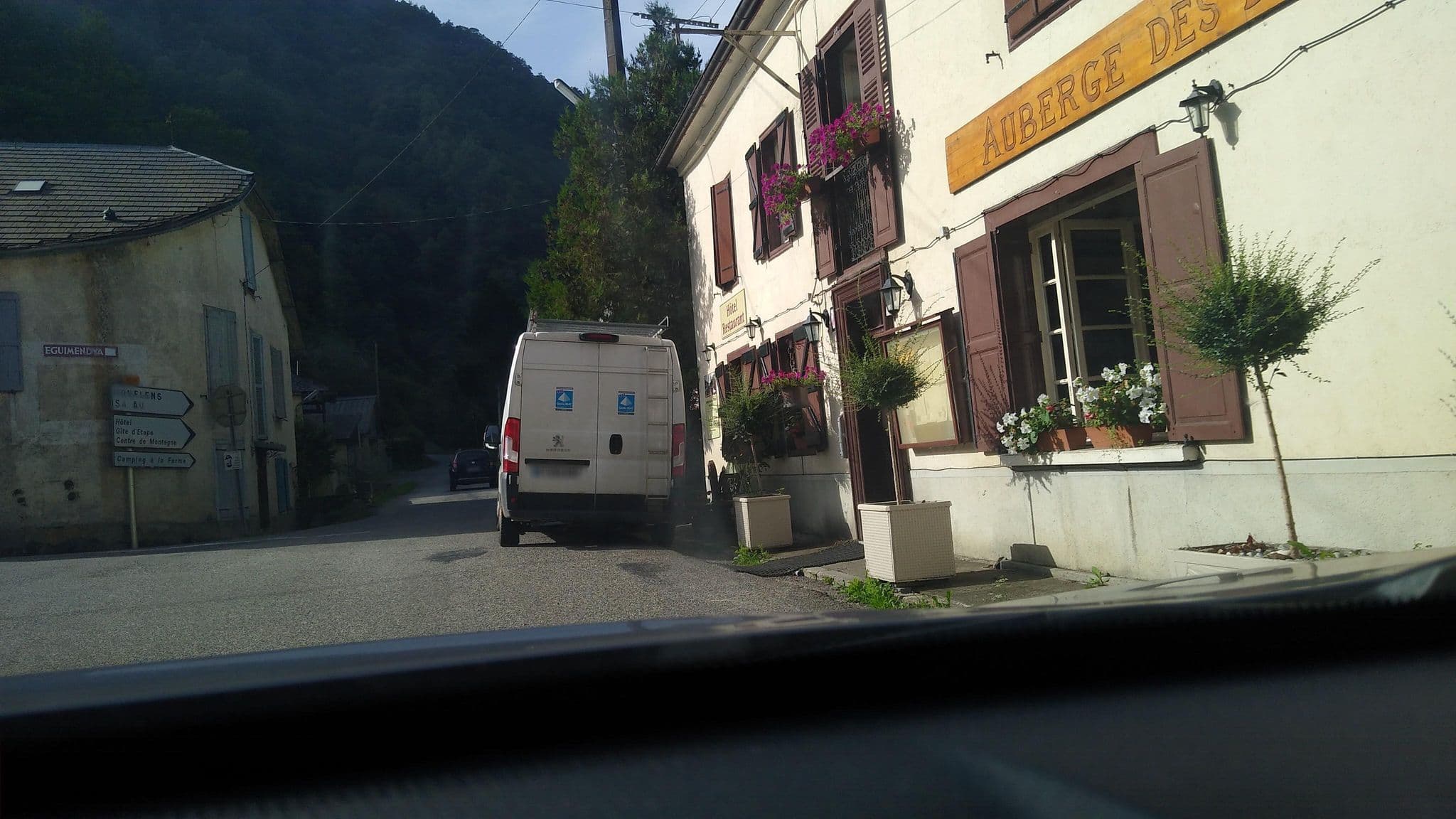 Street view near Auberge Des Deux Rivières, Saint-Girons — © rhum (CC BY-SA · Mapillary)