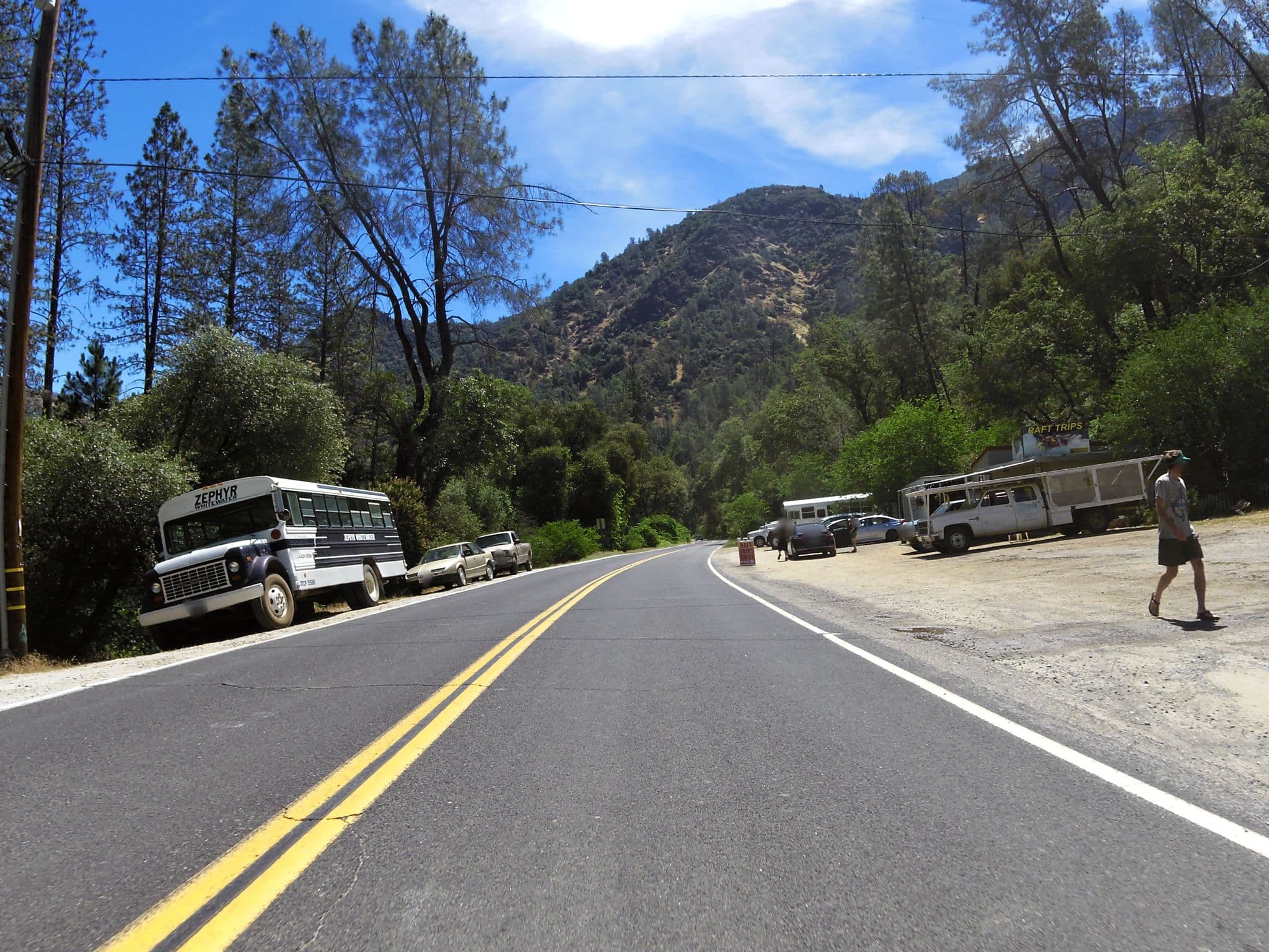 Street view near Indian Flat RV Park - Tent Cabins & Cottages, Midpines — © clydel (CC BY-SA · Mapillary)