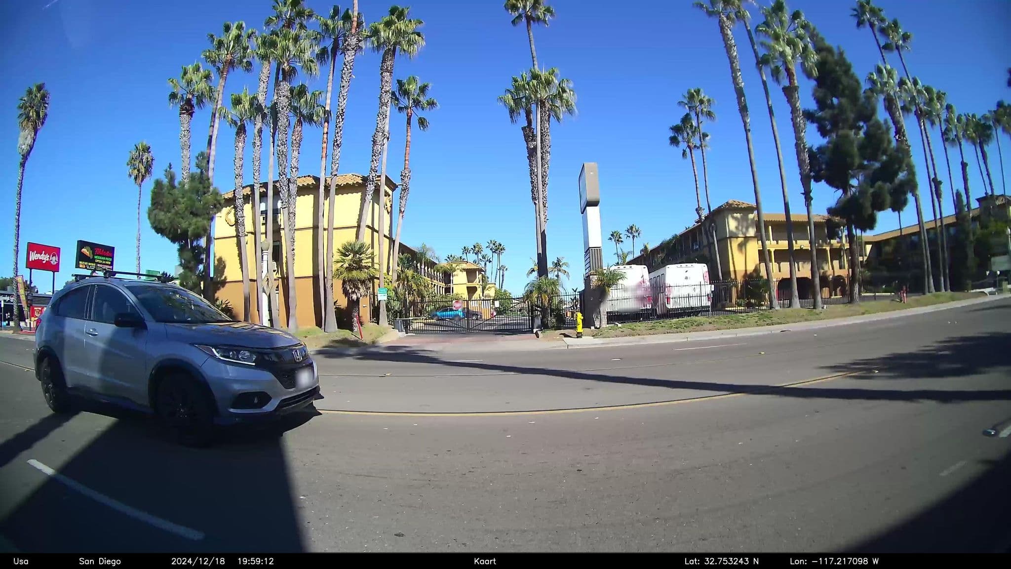 Street view near Ramada Limited Hotel Pool, San Diego — © GoProMAX3M (CC BY-SA · Mapillary)