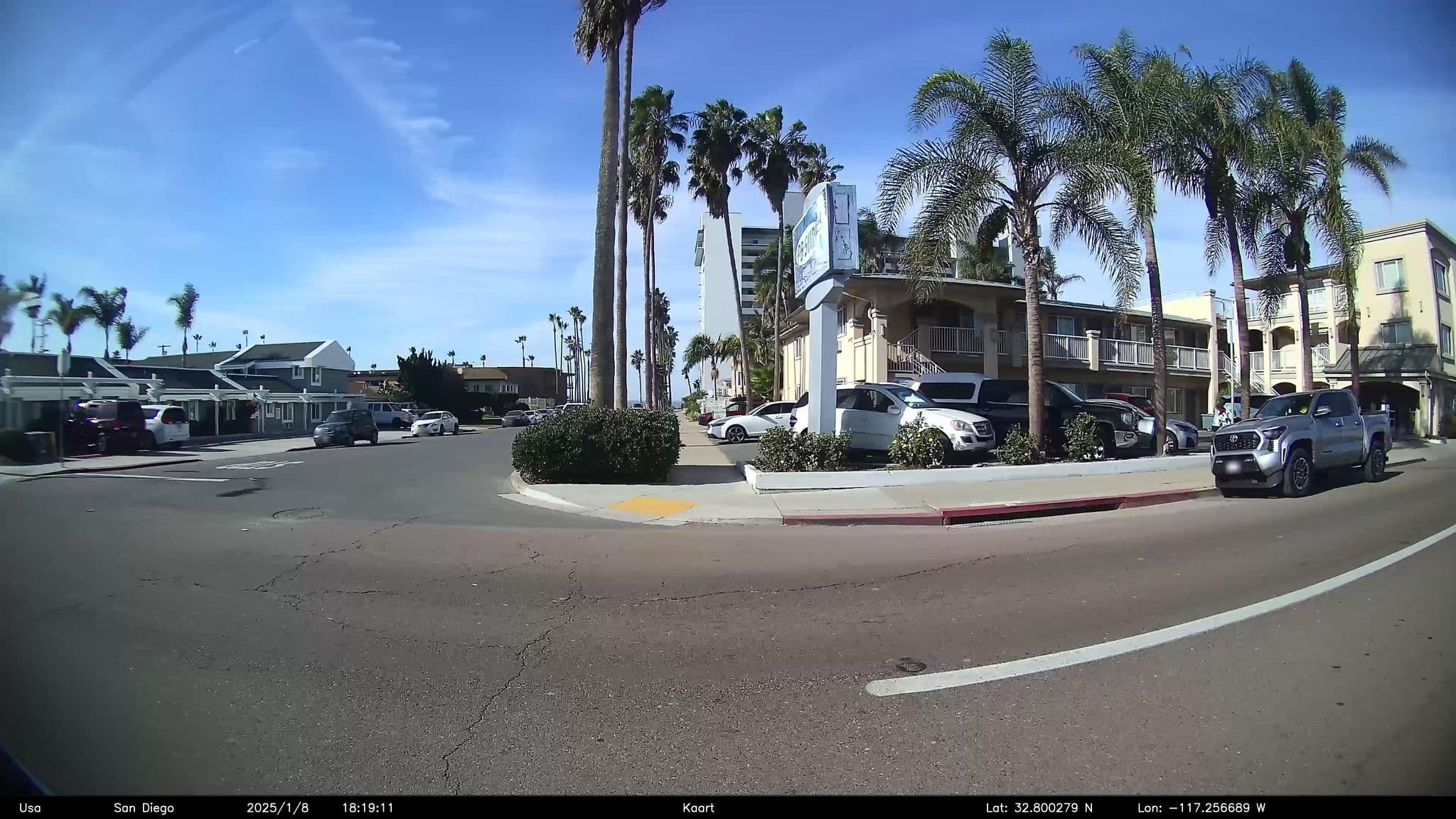Street view near Seacoast Palms Inn San Diego, La Jolla — © GoProMAX3M (CC BY-SA · Mapillary)