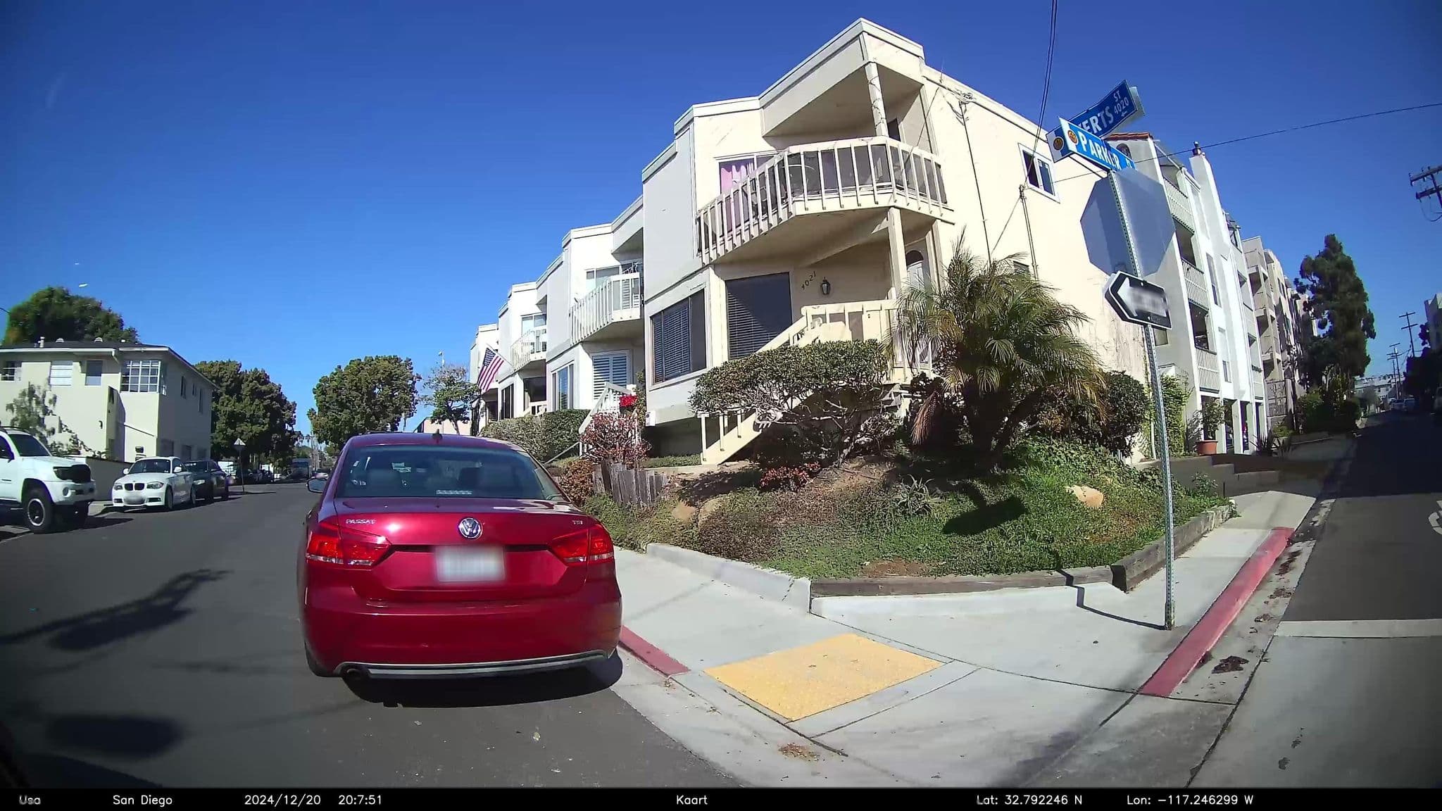 Street view near F Annex, La Jolla — © GoProMAX3M (CC BY-SA · Mapillary)