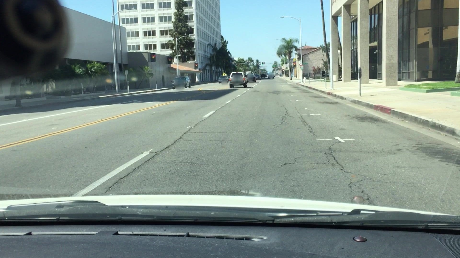 Street view near The Improv Space, Santa Ana — © lvl5 (CC BY-SA · Mapillary)