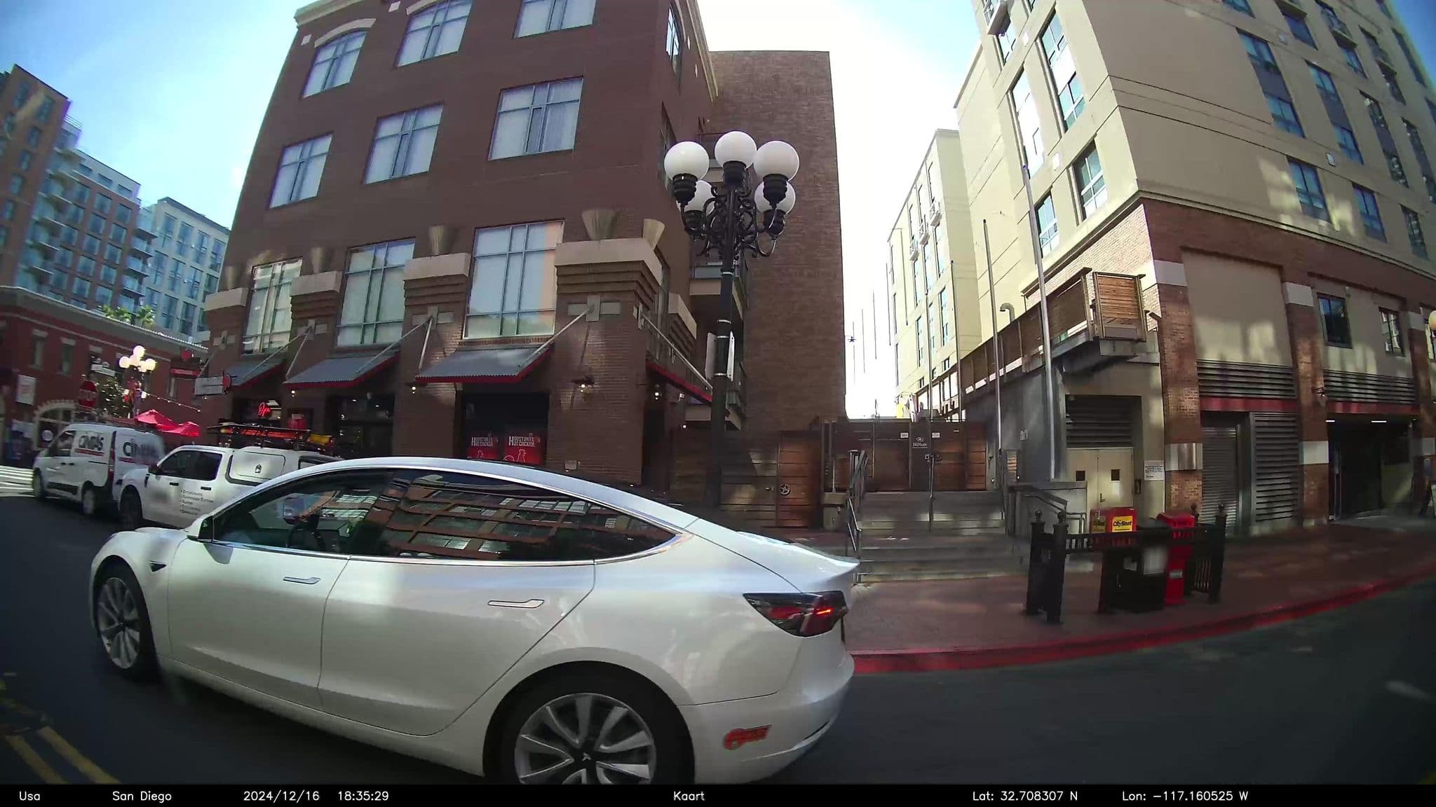 Street view near Hilton pool, San Diego — © GoProMAX3M (CC BY-SA · Mapillary)