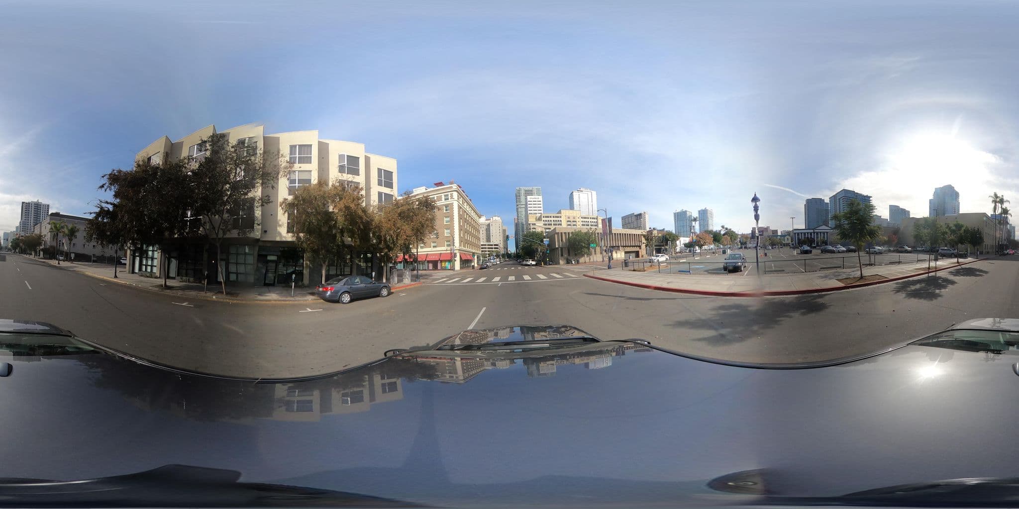 Street view near The Hostel California THC, San Diego — © GoProMAX3M (CC BY-SA · Mapillary)