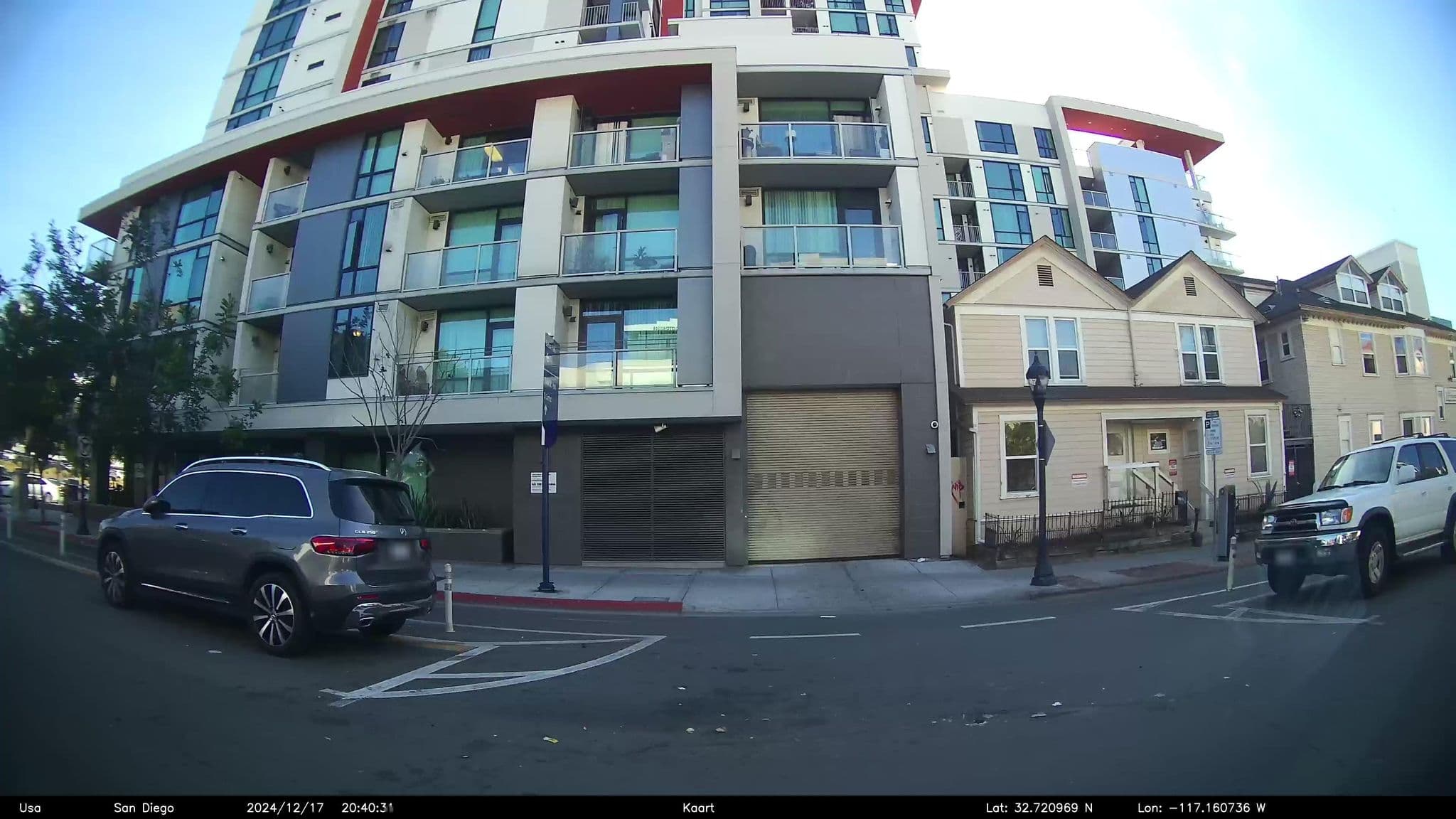 Street view near Beechwood Hotel, San Diego — © GoProMAX3M (CC BY-SA · Mapillary)