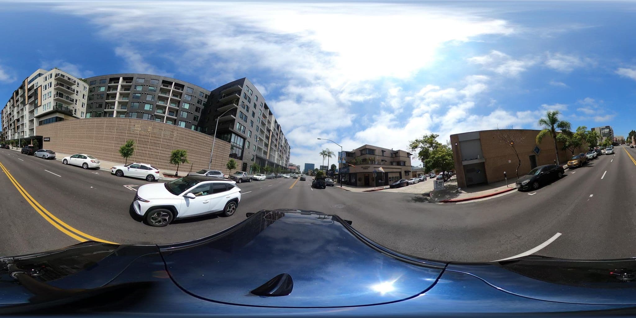 Street view near ITH CoLive Balboa Park Hostel, San Diego — © ebelmudez (CC BY-SA · Mapillary)