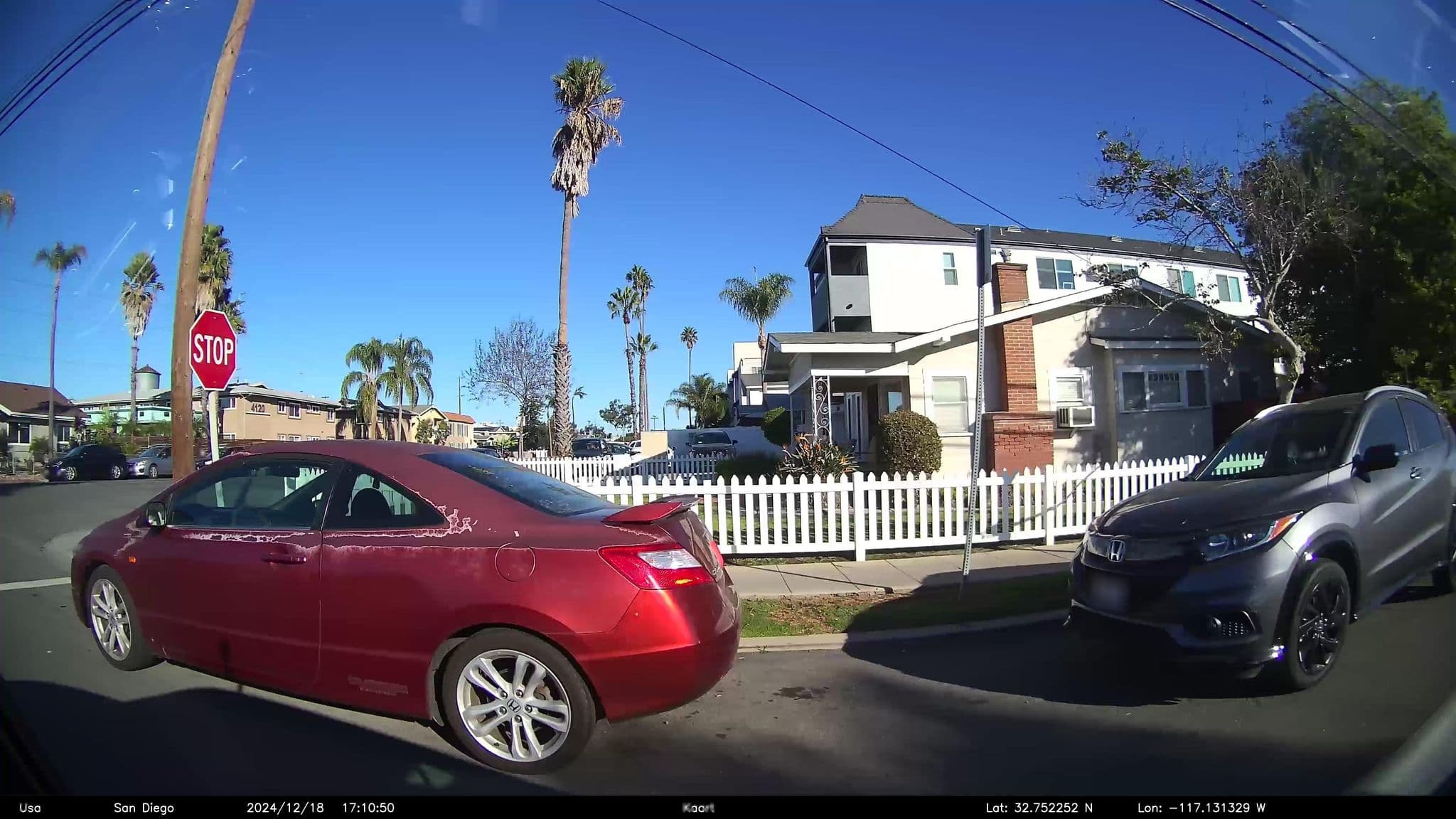 Street view near Del Boca Vista, San Diego — © GoProMAX3M (CC BY-SA · Mapillary)