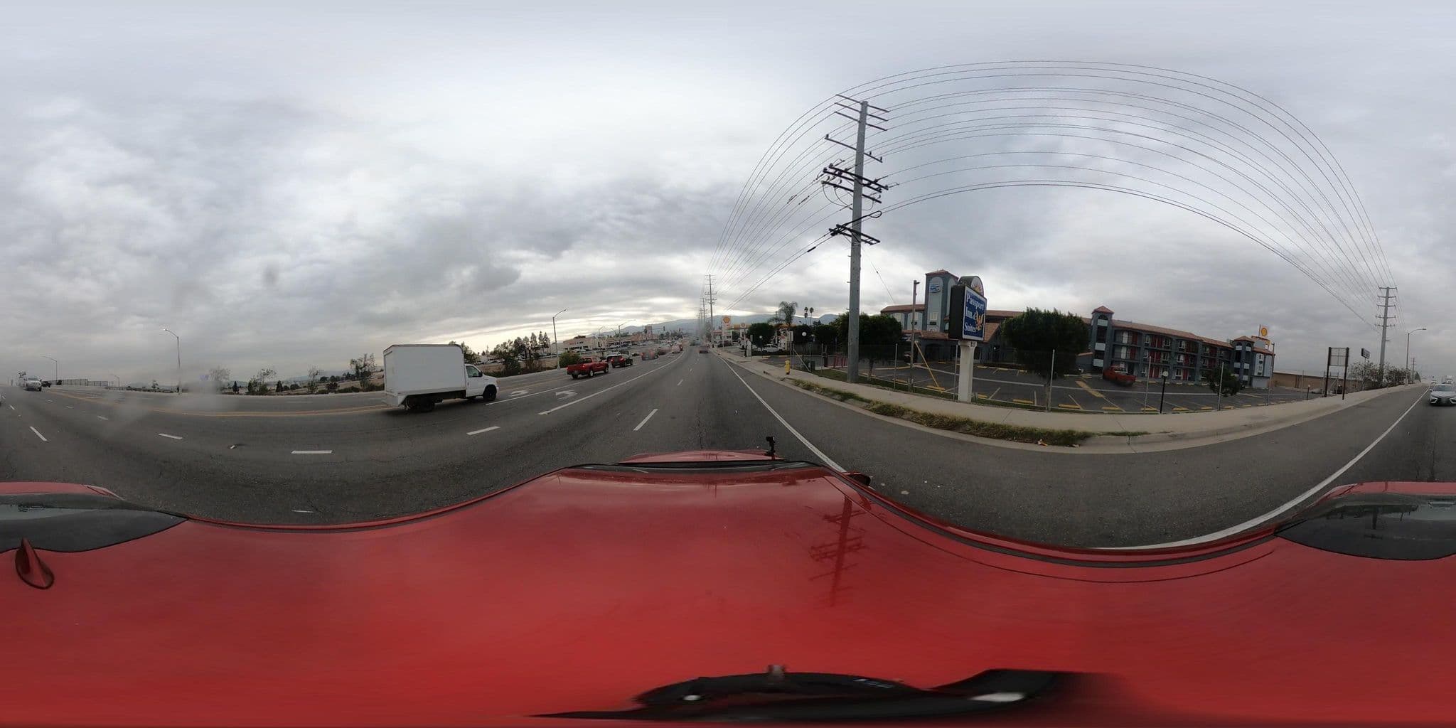 Street view near OYO Hotel, Corona — © cbelmudez (CC BY-SA · Mapillary)
