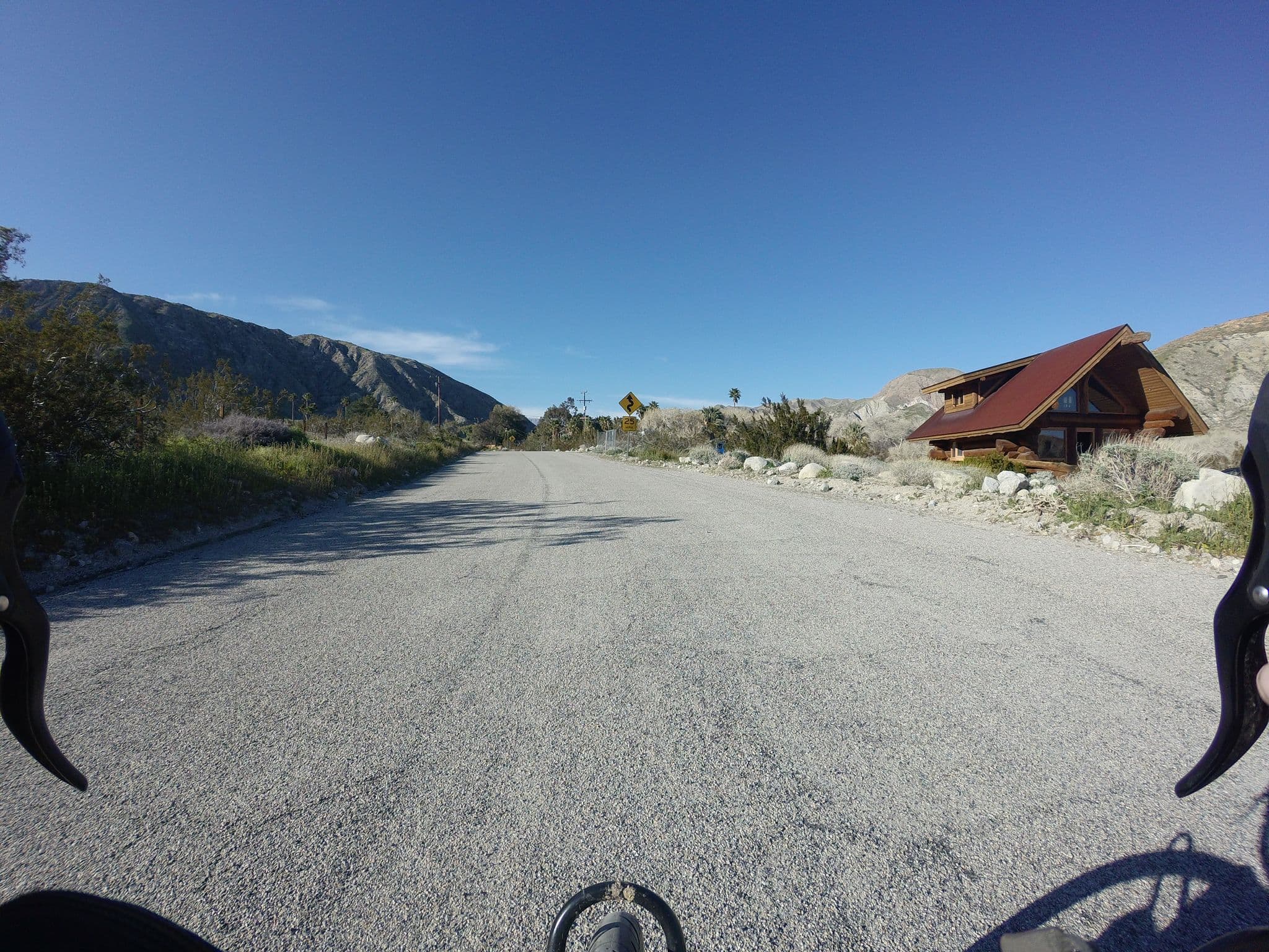Street view near Whitewater Cabin, Morongo Valley — © hshearer (CC BY-SA · Mapillary)