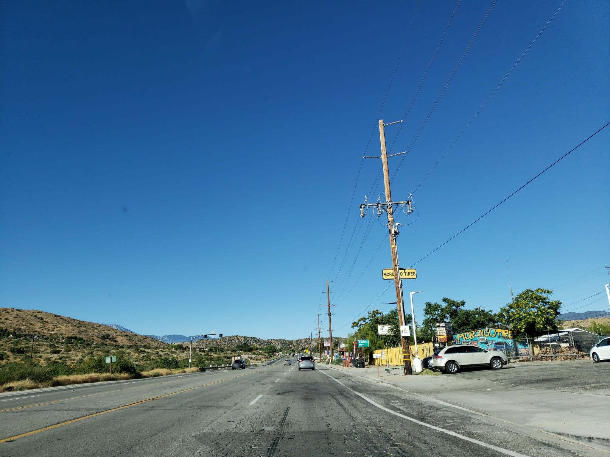 Street view near Jack Kerouac Cabin at Harmony Motel, Morongo Valley — © muthu (CC BY-SA · Mapillary)