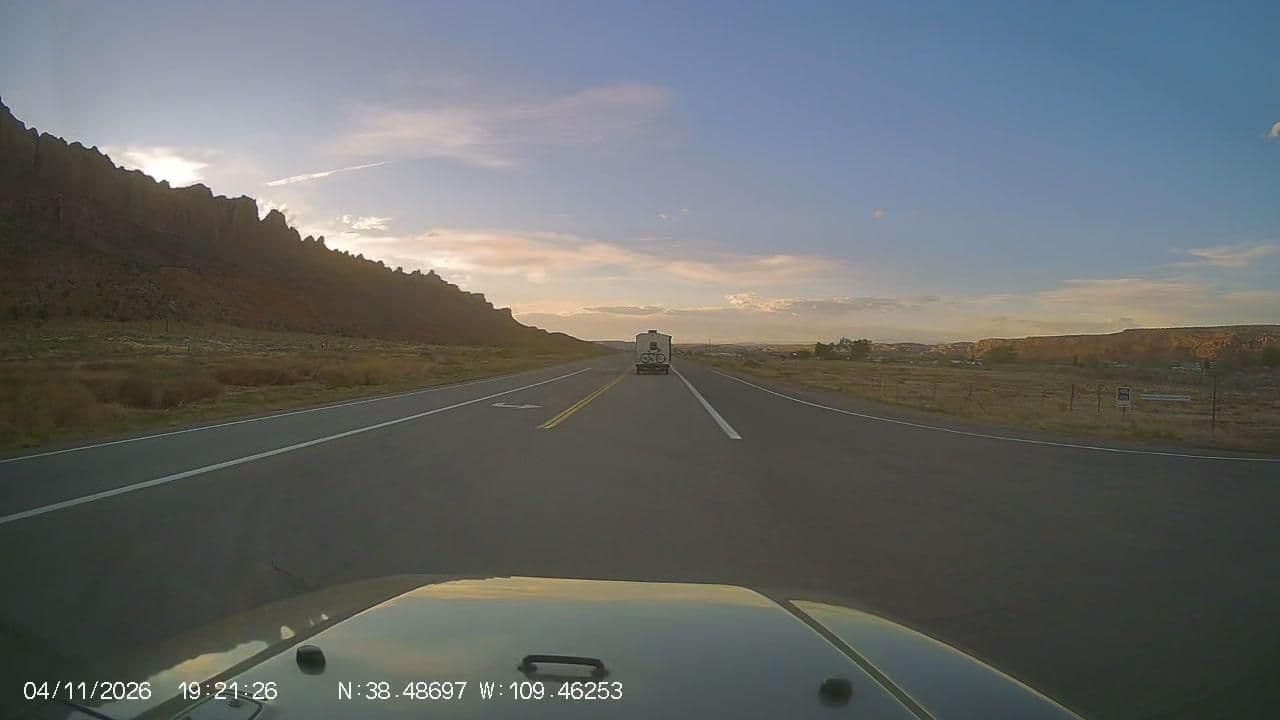 Street view near Canyonlands Tiny Homes, Moab — © b1tw153 (CC BY-SA · Mapillary)