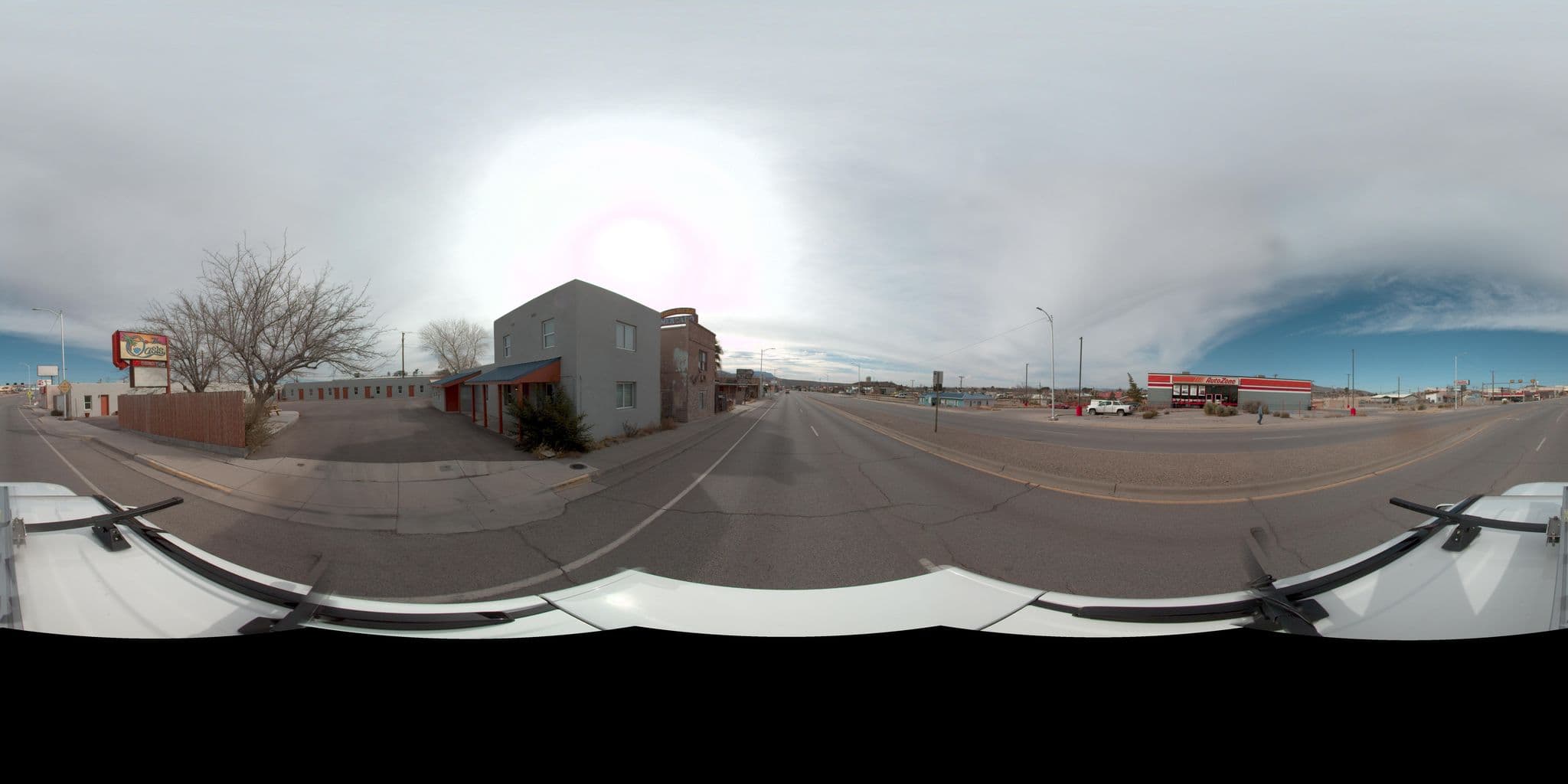 Street view near The Oasis Motel, Truth or Consequences — © rking (CC BY-SA · Mapillary)