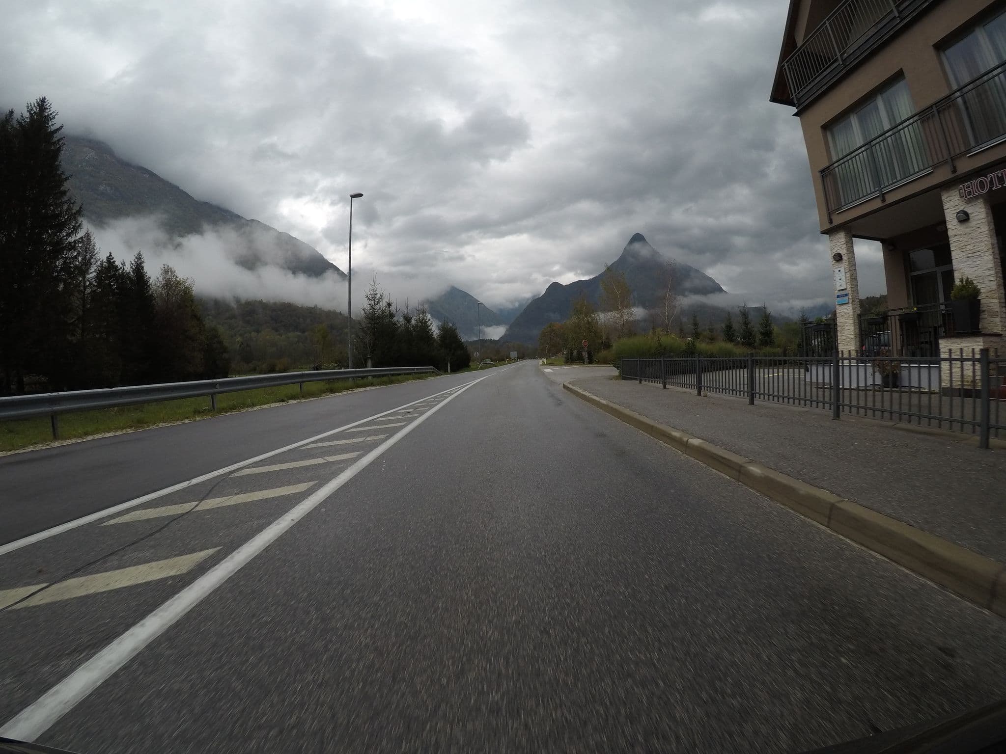 Street view near Hotel Mangart, Bovec — © chrisbeddow (CC BY-SA · Mapillary)