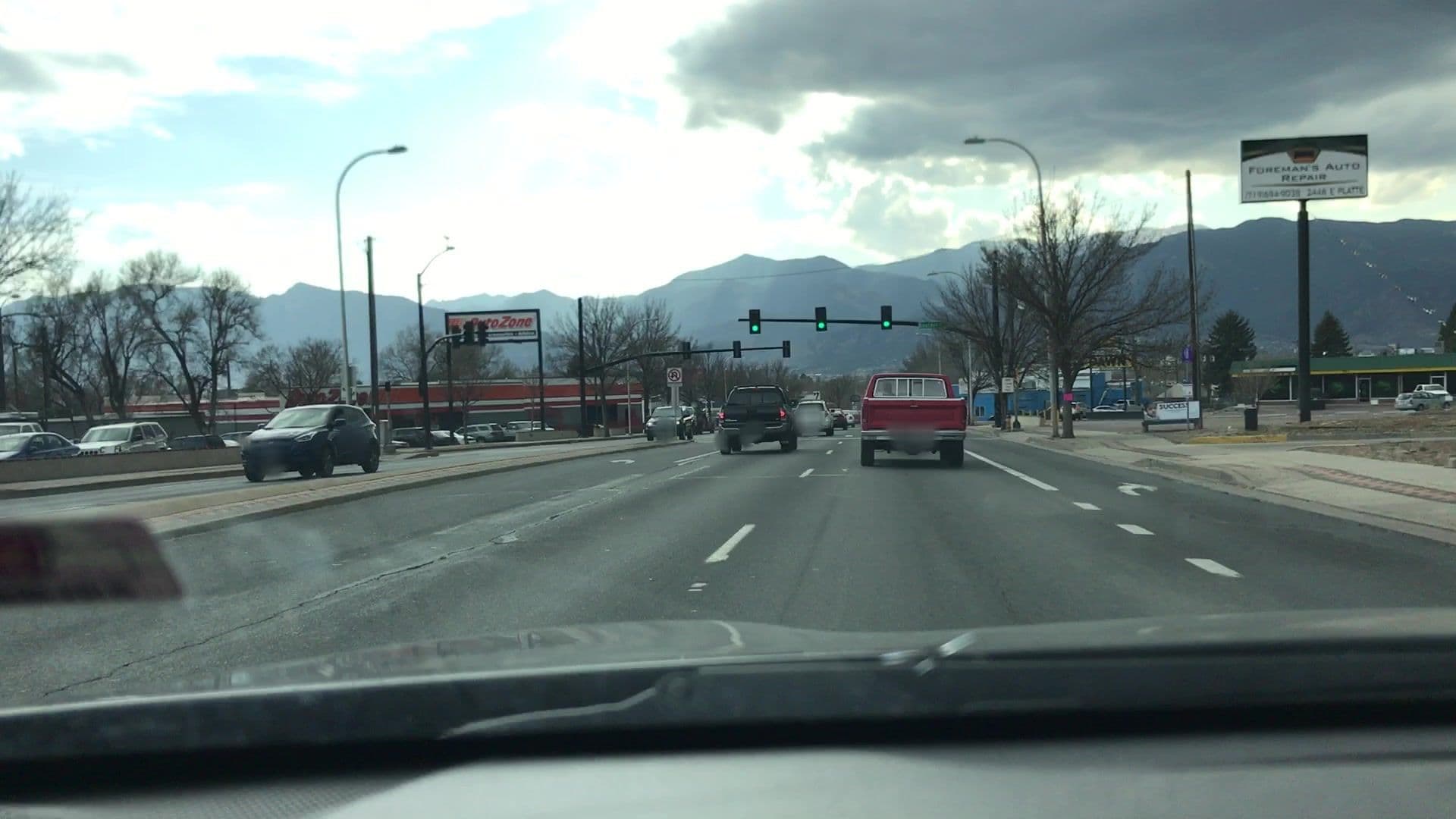 Street view near Econo Lodge, Colorado Springs — © lvl5 (CC BY-SA · Mapillary)