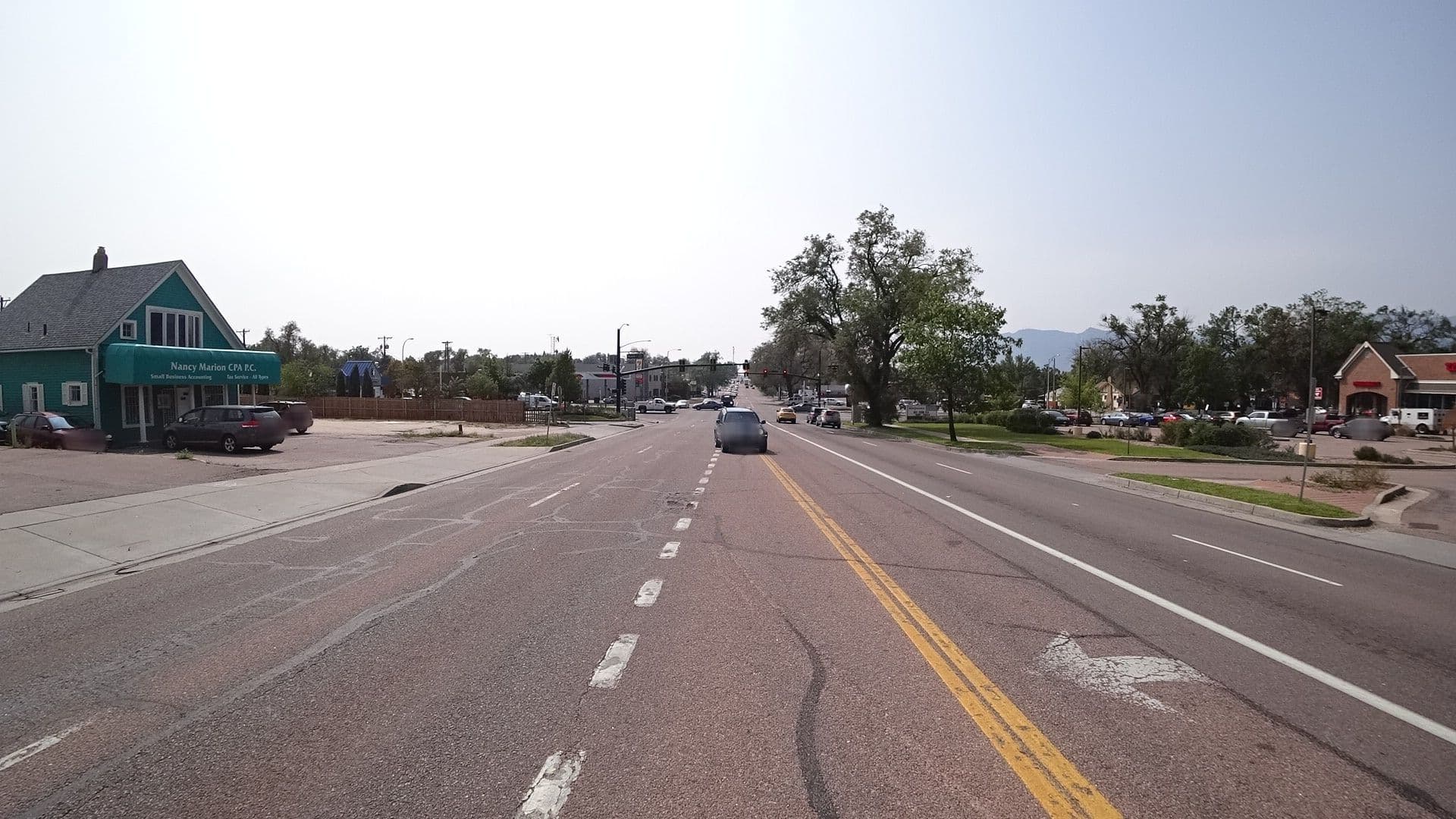 Street view near Sunset Motel, Colorado Springs — © marker_geo (CC BY-SA · Mapillary)