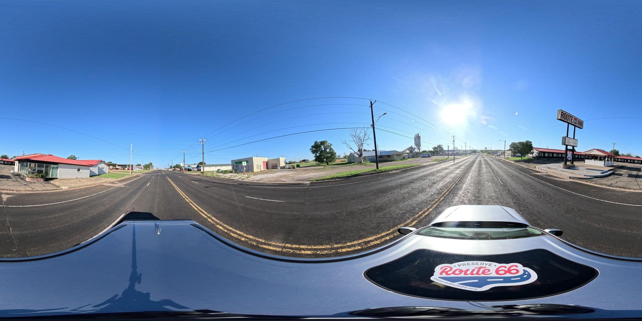 Street view near Route 66 Inn, Shamrock — © nthp_gis (CC BY-SA · Mapillary)