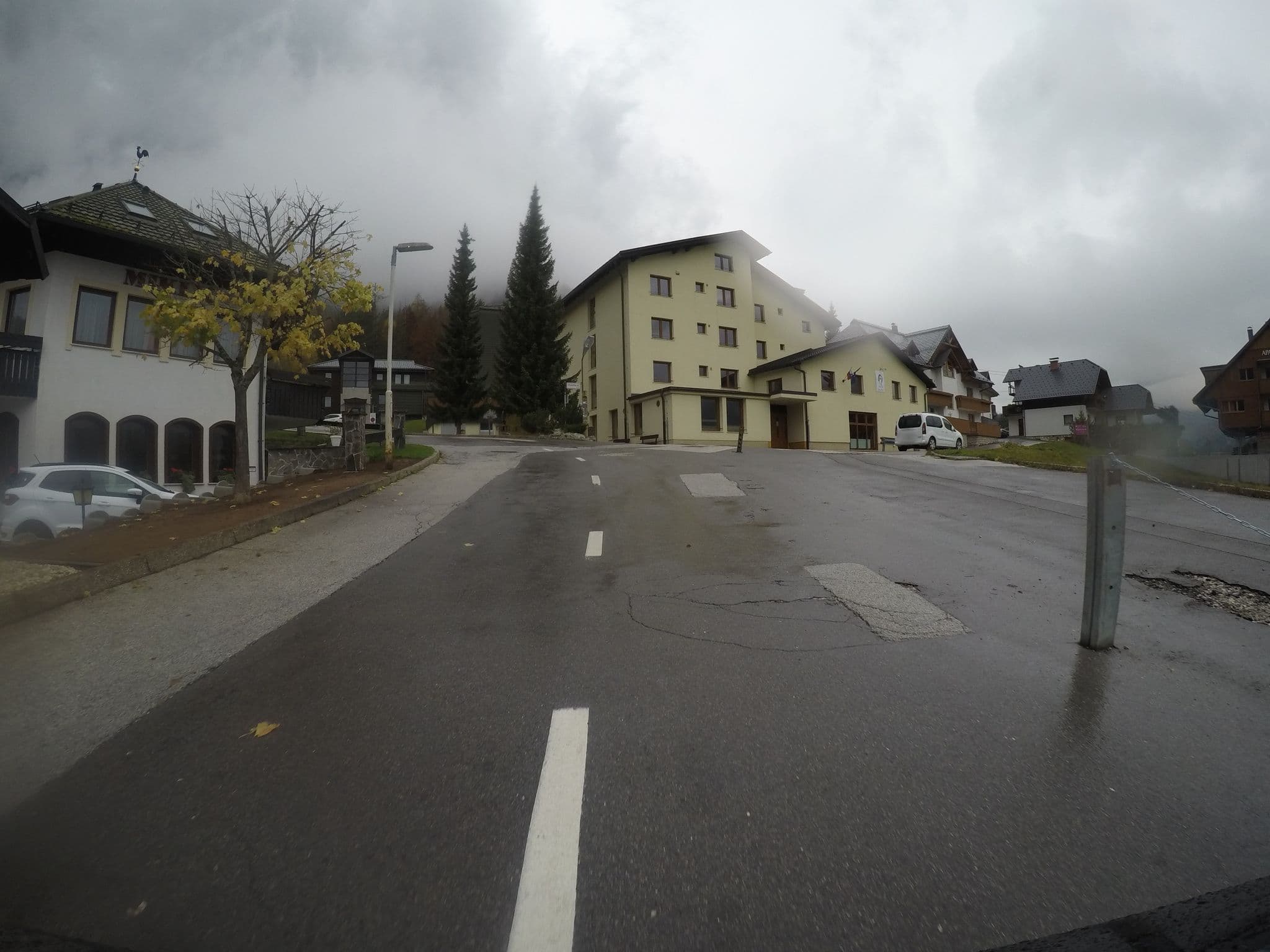 Street view near Hotel Miklič, Kranjska Gora — © chrisbeddow (CC BY-SA · Mapillary)