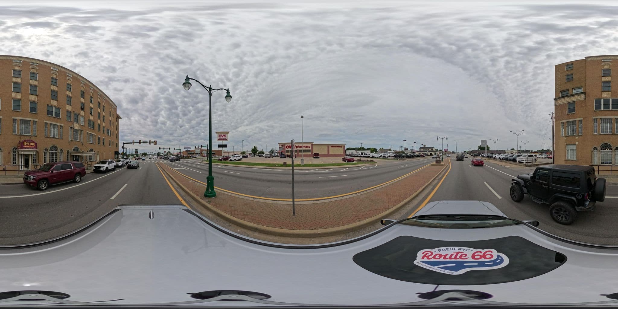 Street view near Will Rogers Hotel, Claremore — © nthp_gis (CC BY-SA · Mapillary)