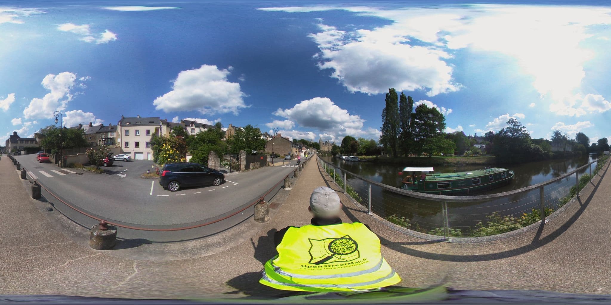 Street view near Choro Solis, Josselin — © ev1velodyssee (CC BY-SA · Mapillary)